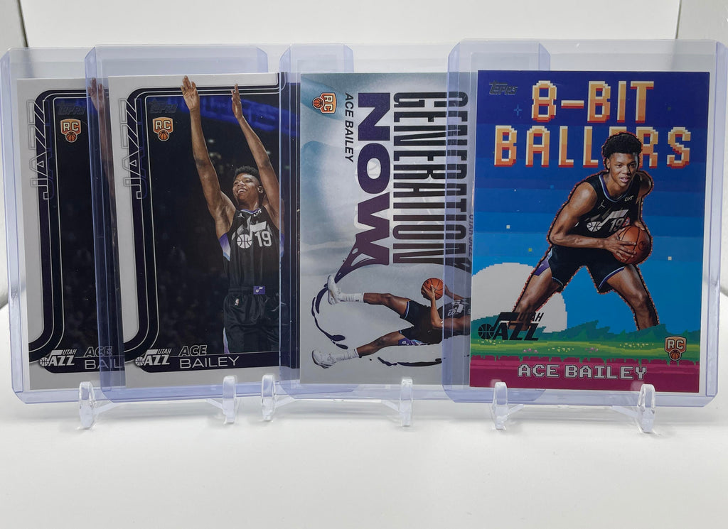2025-26 Topps Ace Bailey Generation Now + 8 Bit Ballers + Base Rookie Set (x4)