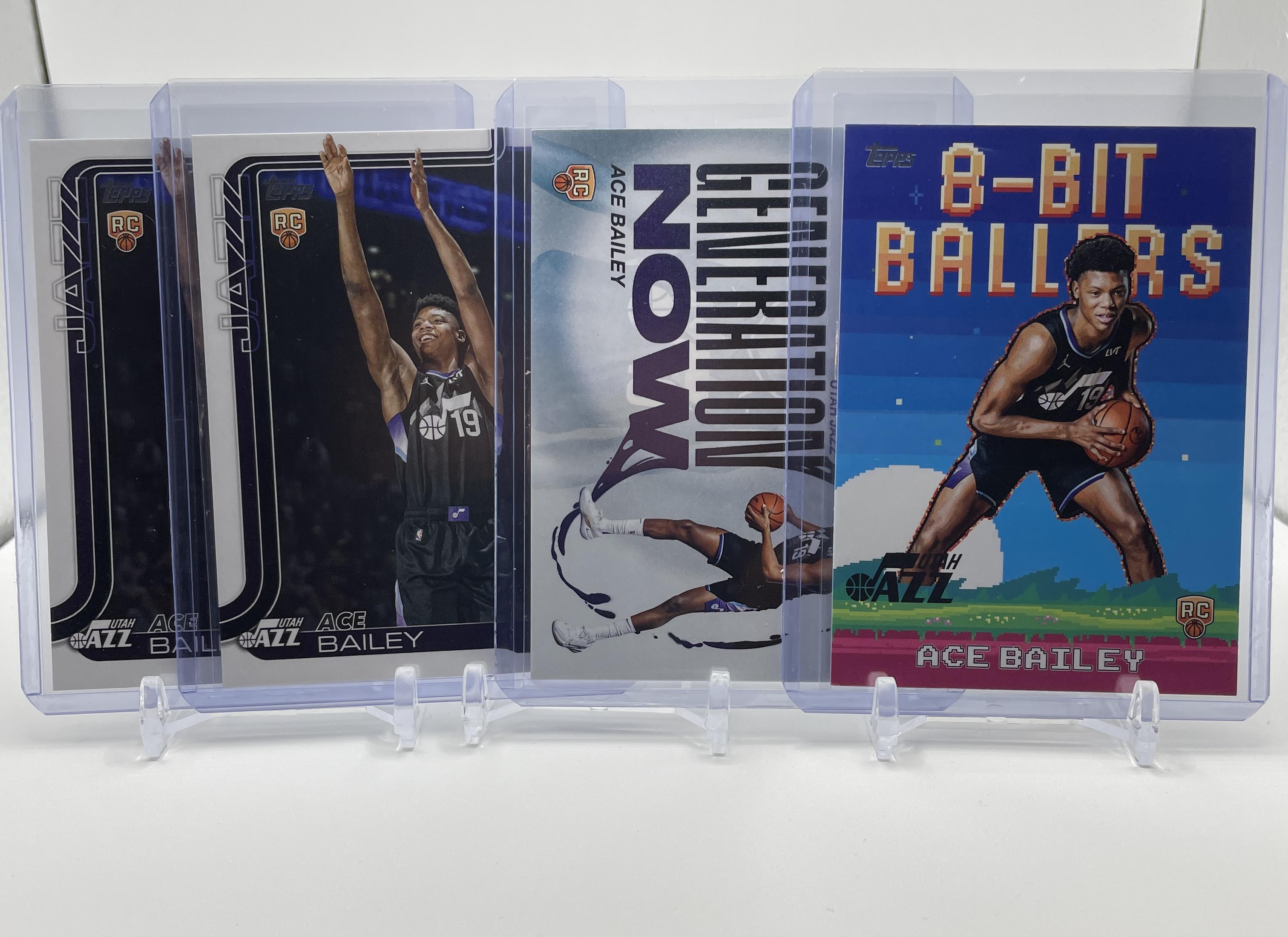 2025-26 Topps Ace Bailey Generation Now + 8 Bit Ballers + Base Rookie Set (x4)