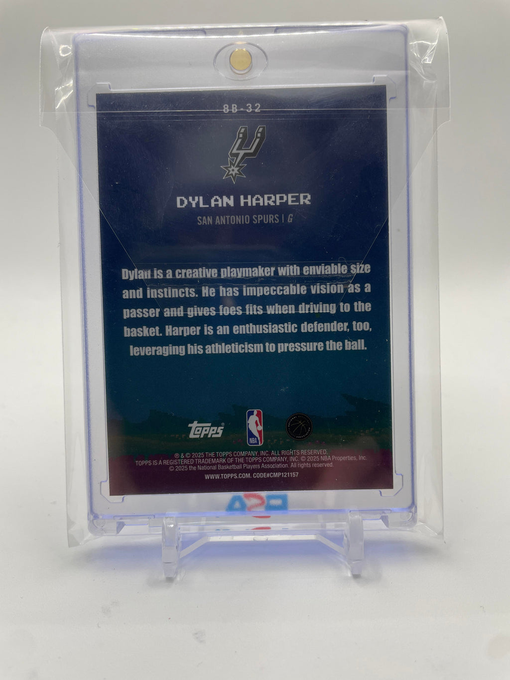 2025-26 Topps Dylan Harper 8-Bit Ballers Holo Foil Rookie /250