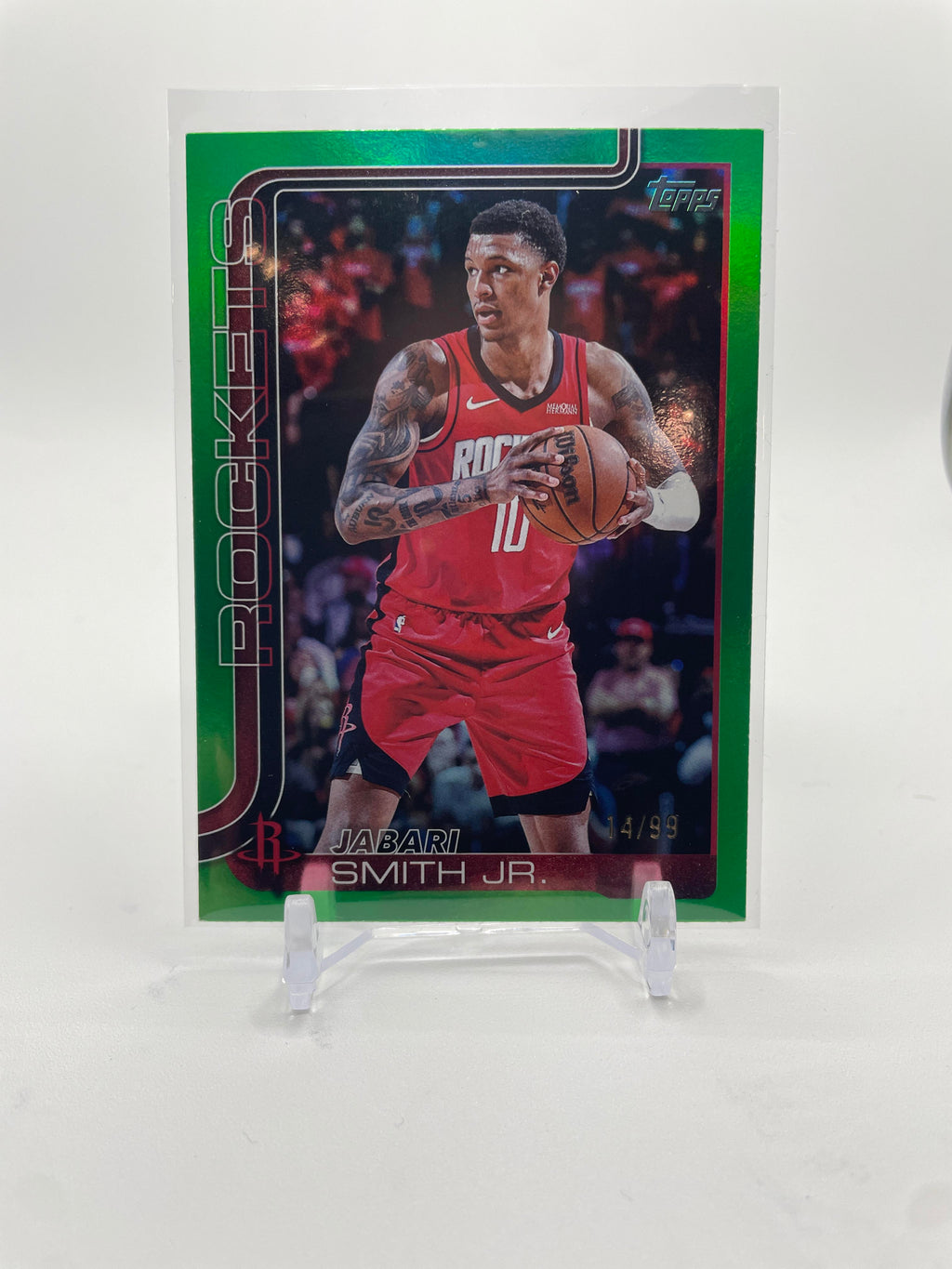 2025-26 Topps Jabari Smith Jr. Green Foil /99 #177
