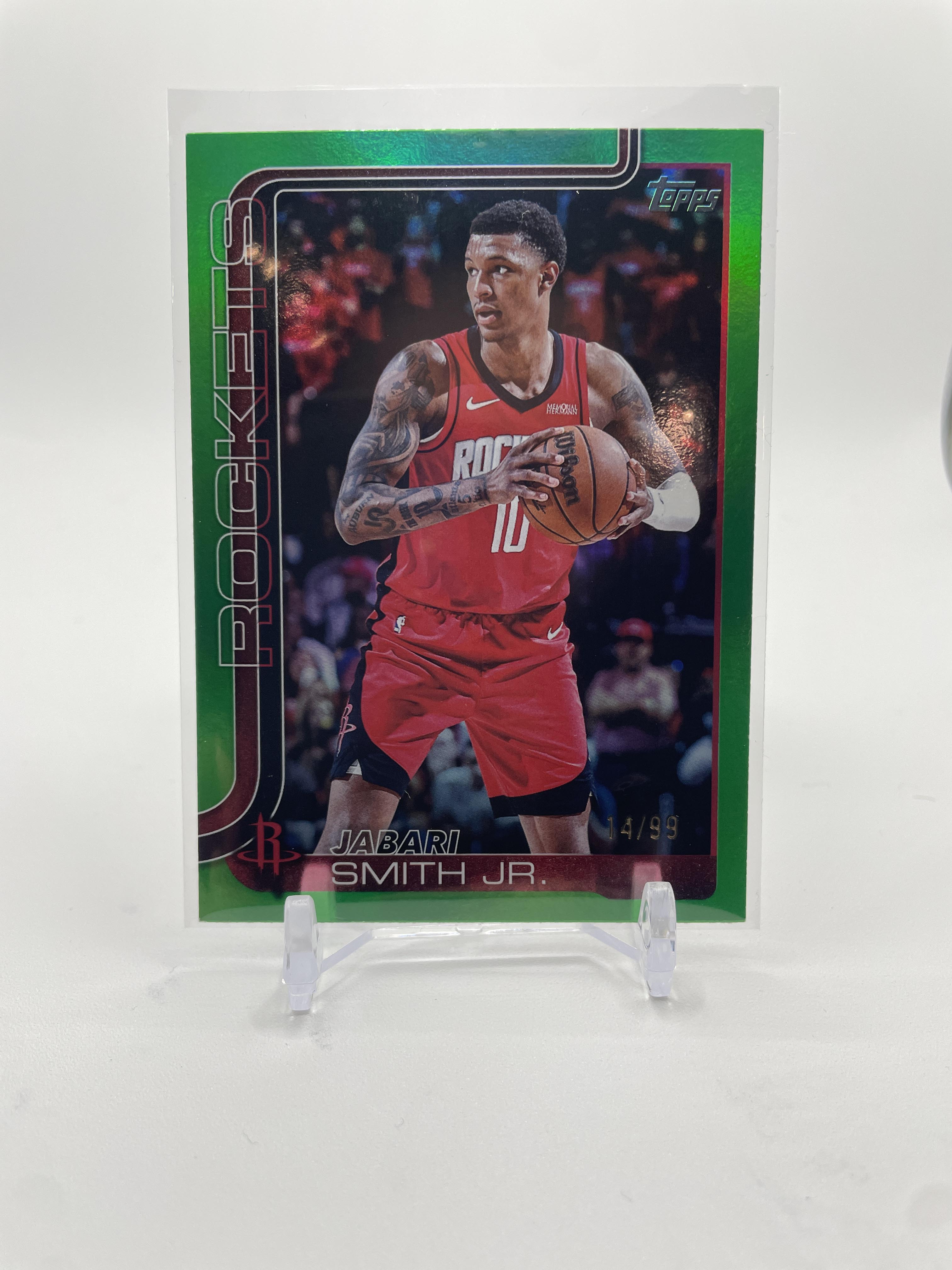 2025-26 Topps Jabari Smith Jr. Green Foil /99 #177