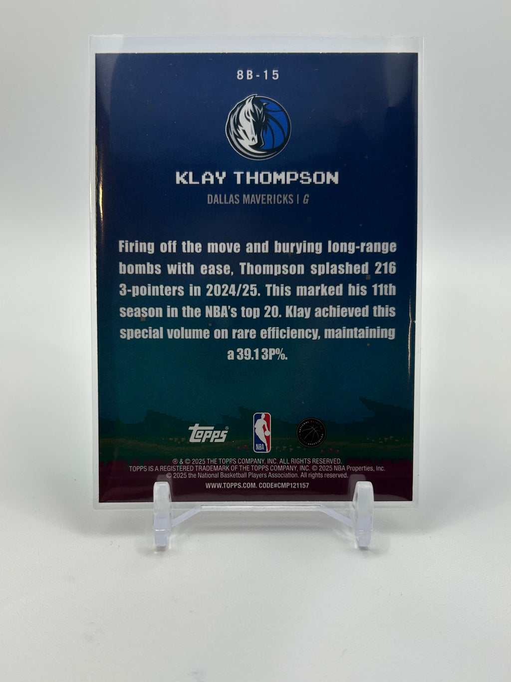 2025-26 Topps Klay Thompson 8-Bit Ballers Holo Foil /150