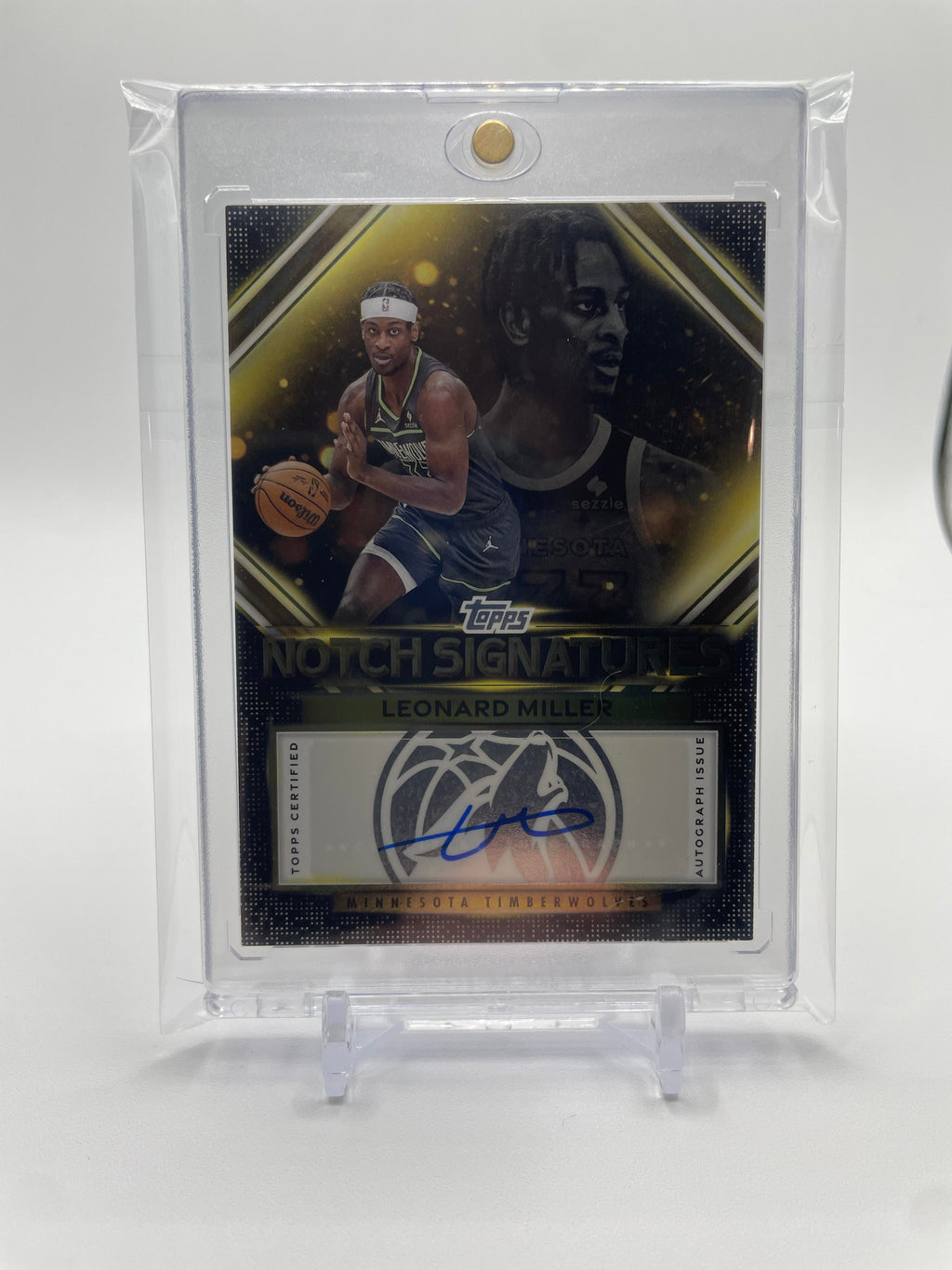 2025-26 Topps Leonard Miller Topps Notch Signatures SP Auto #TNS-LM