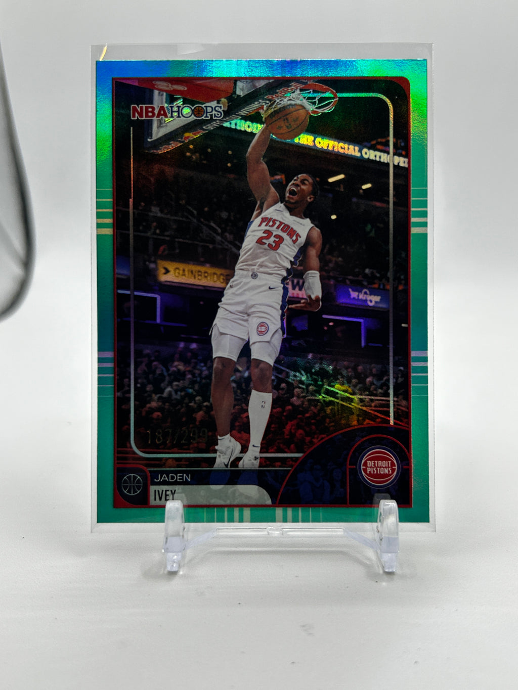 2025-26 Topps NBA Hoops Jaden Ivey Aqua Holo Refractor /199