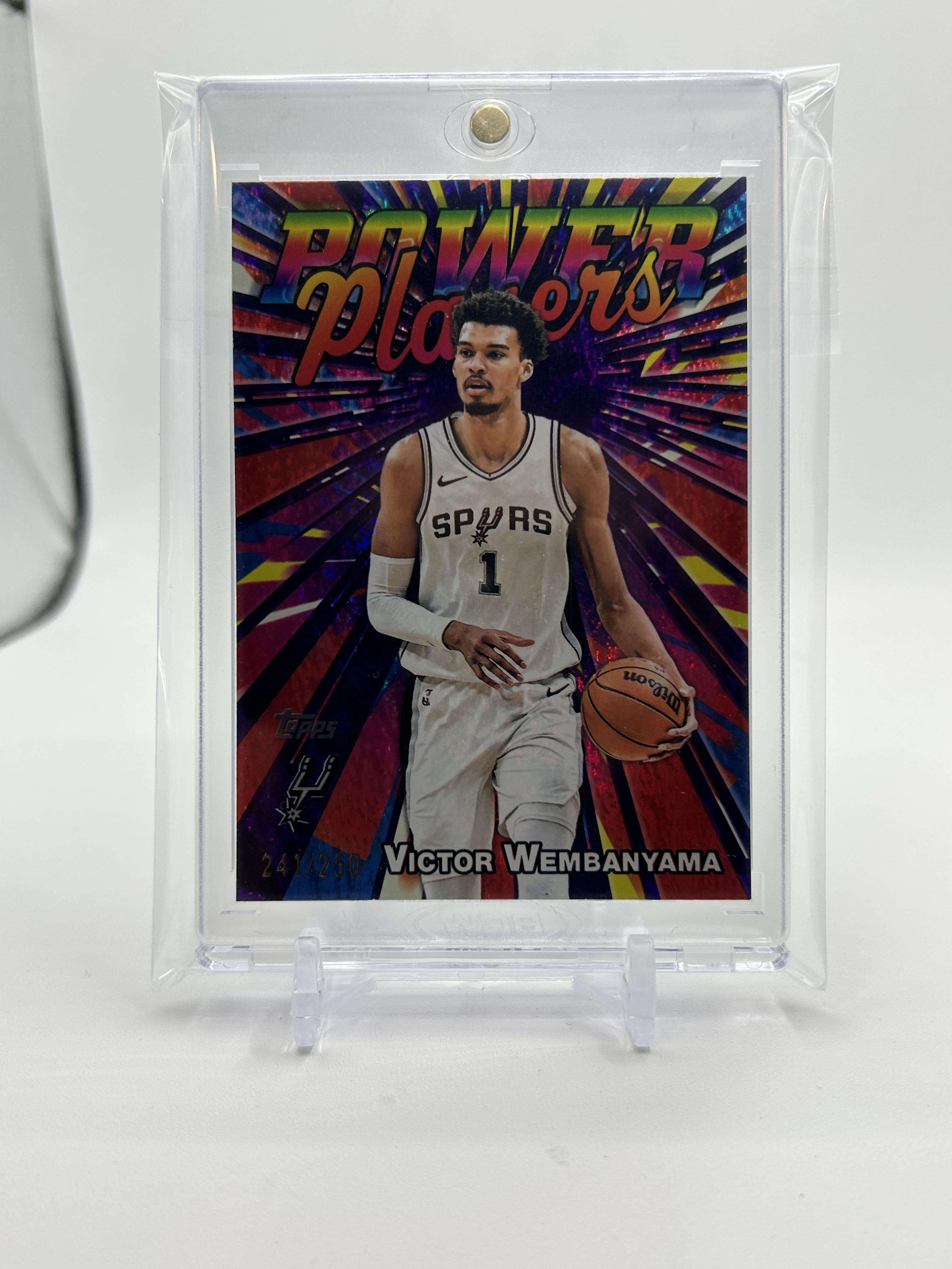 2025-26 Topps Victor Wembenyama Power Players Holo Foil /250