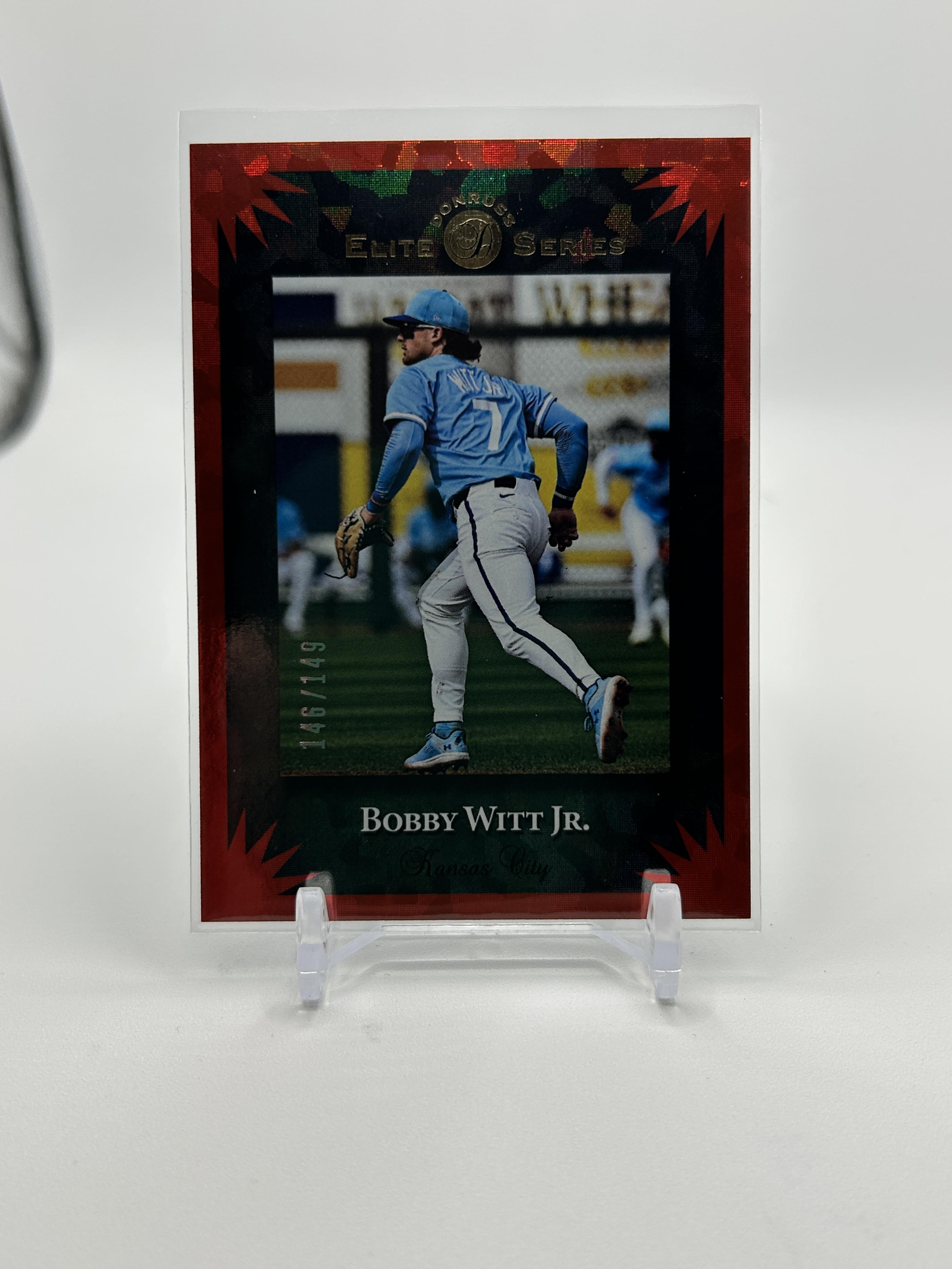 2025 Donruss Elite Series Bobby Witt Jr. Red Prizm /149