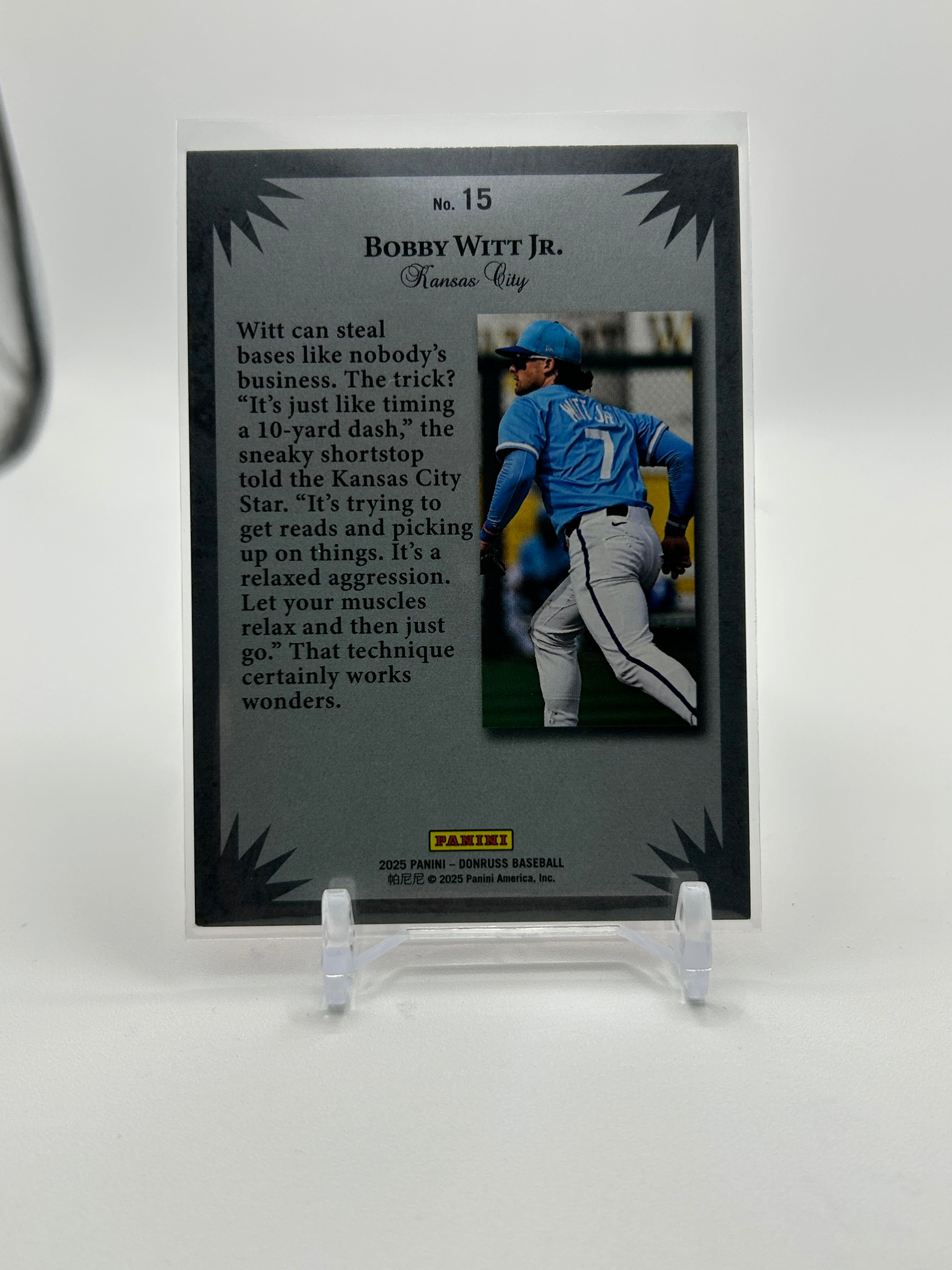 2025 Donruss Elite Series Bobby Witt Jr. Red Prizm /149