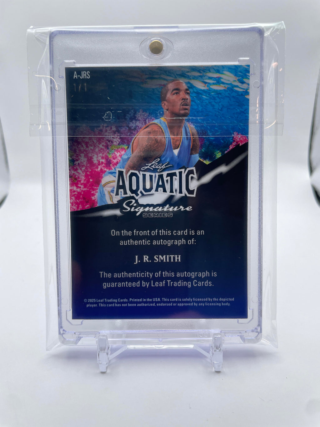 2025 Leaf Signature Series JR Smith Aquatic 1/1 Auto