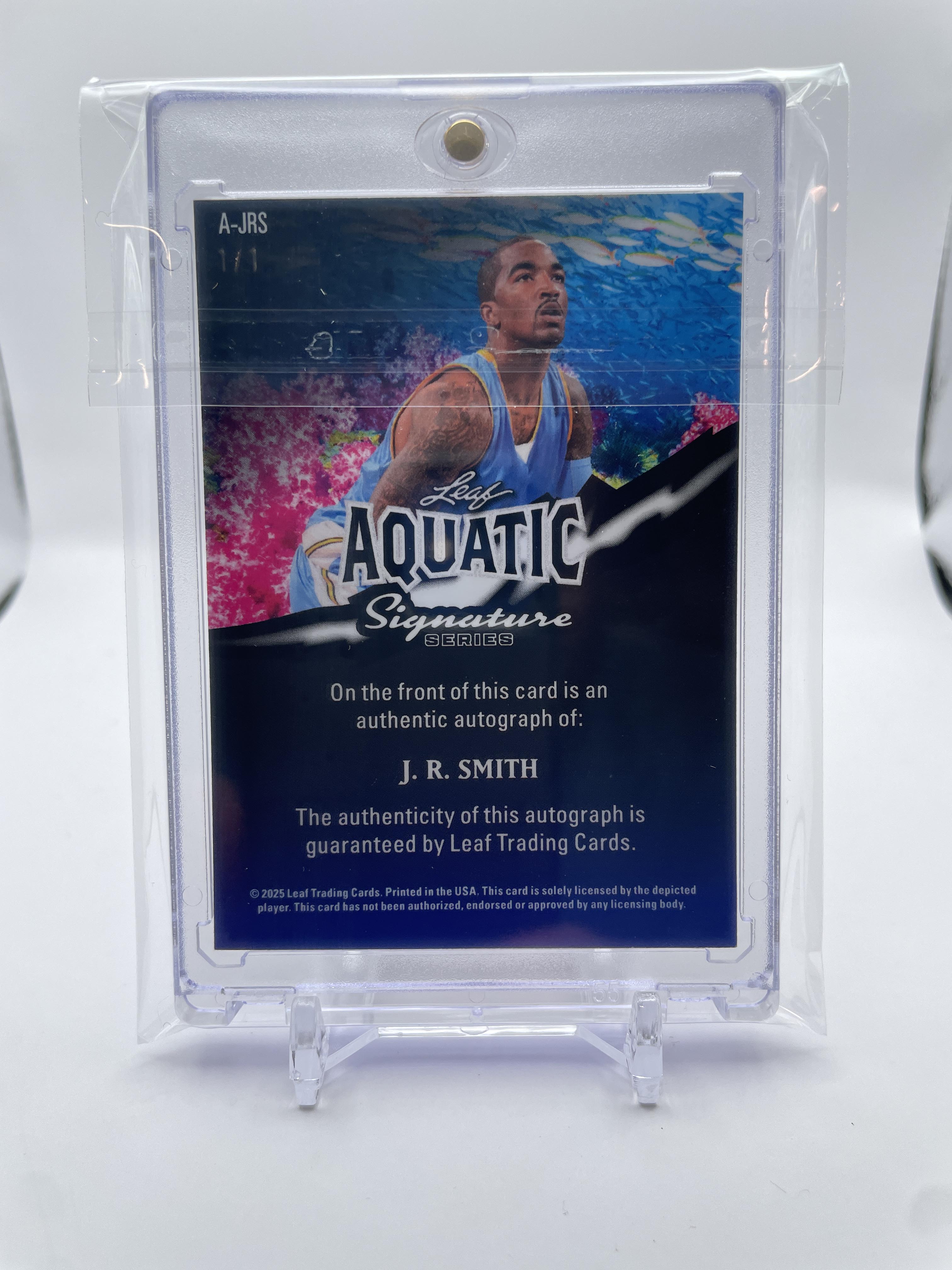 2025 Leaf Signature Series JR Smith Aquatic 1/1 Auto