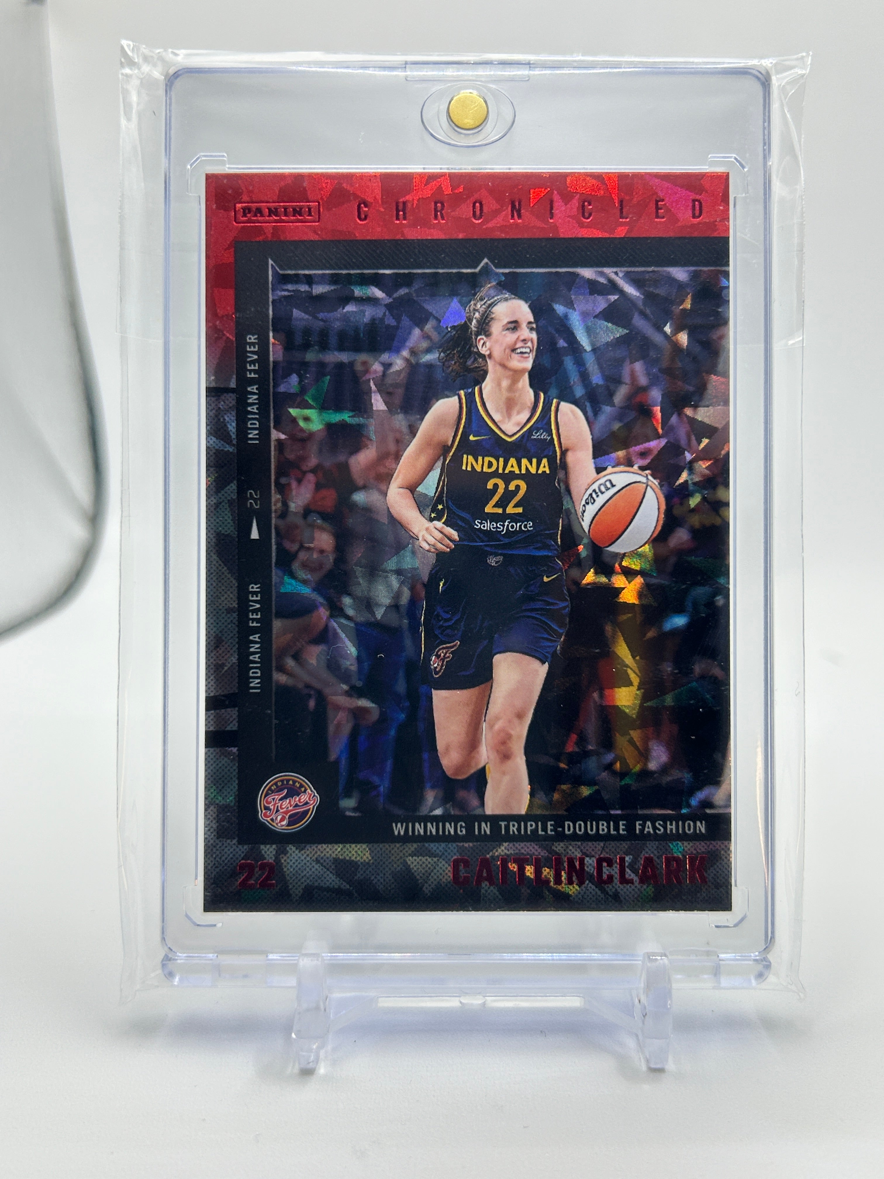 2025 Panini Caitlan Clark Chronicled Red Ice SP Rookie #10
