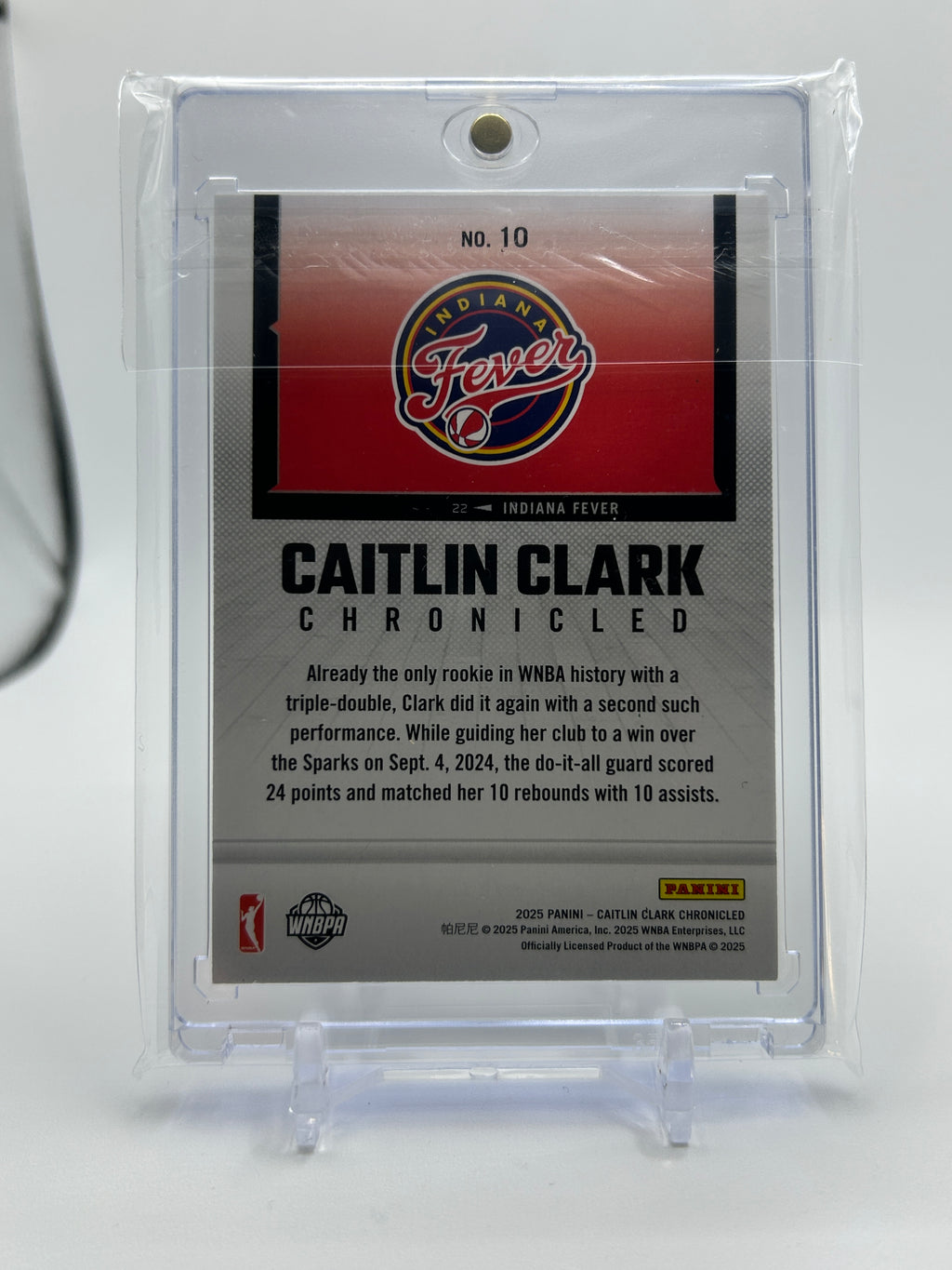 2025 Panini Caitlan Clark Chronicled Red Ice SP Rookie #10