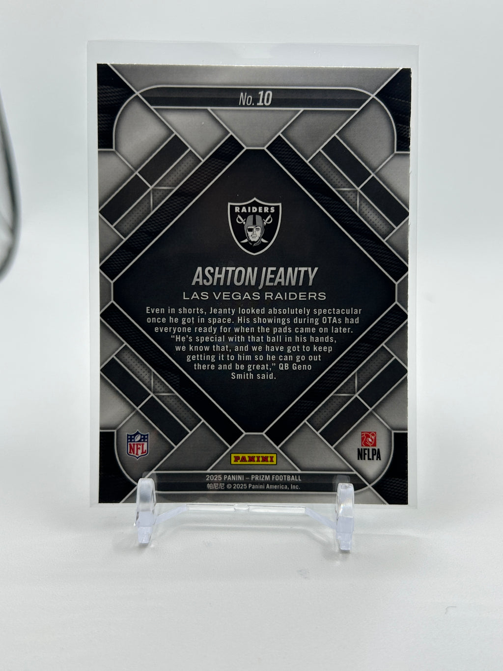 2025 Panini Prizm Ashton Jeanty Emergent Rookie Insert