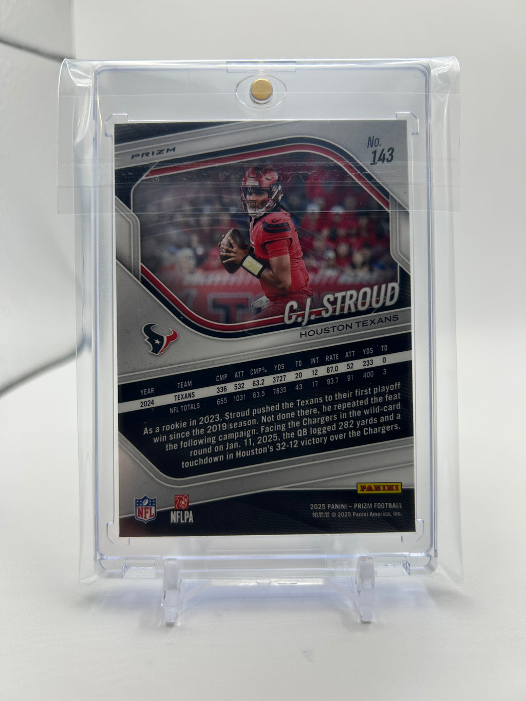 2025 Panini Prizm C.J. Stroud Press Proof Prizm SSP #143