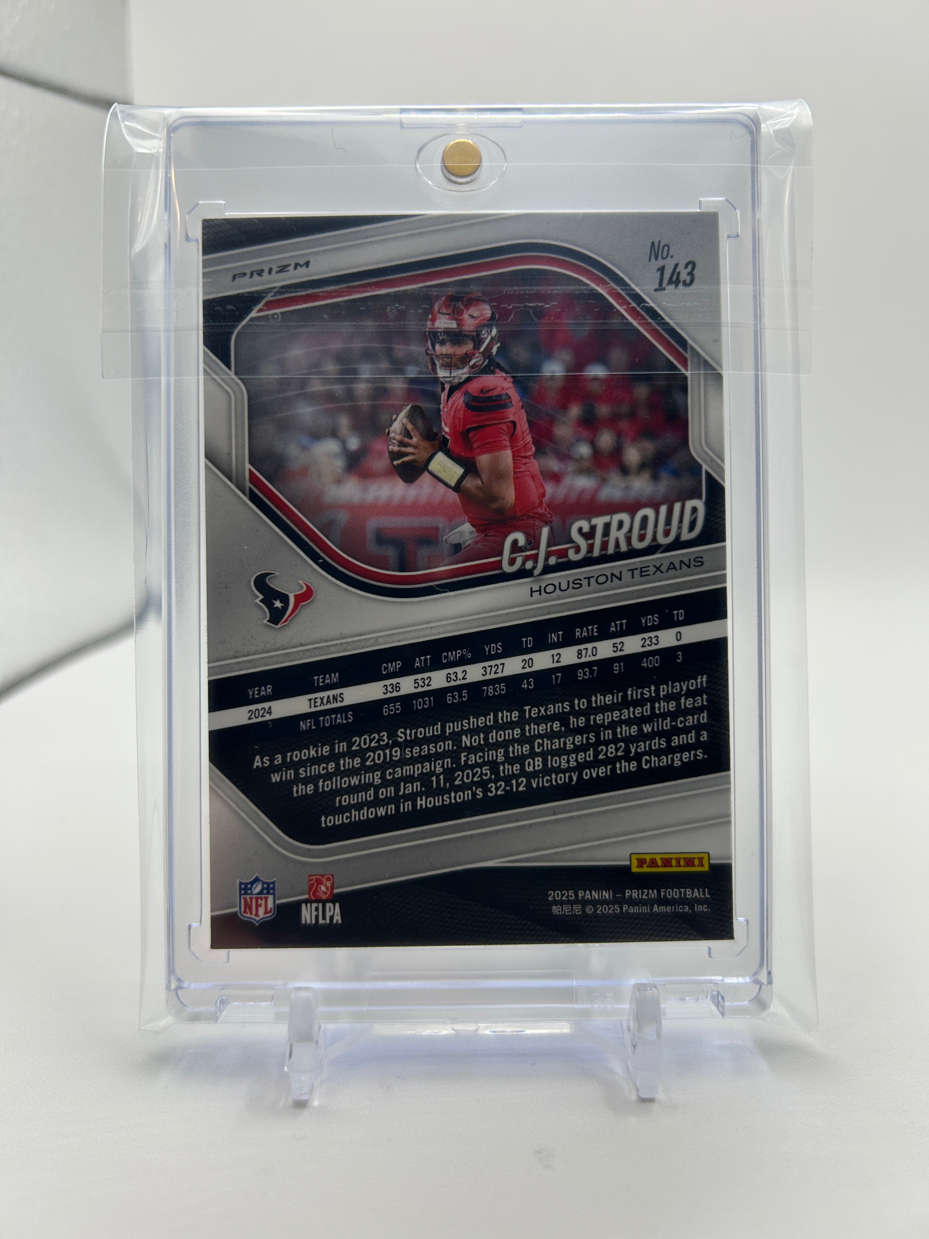 2025 Panini Prizm C.J. Stroud Press Proof Prizm SSP #143