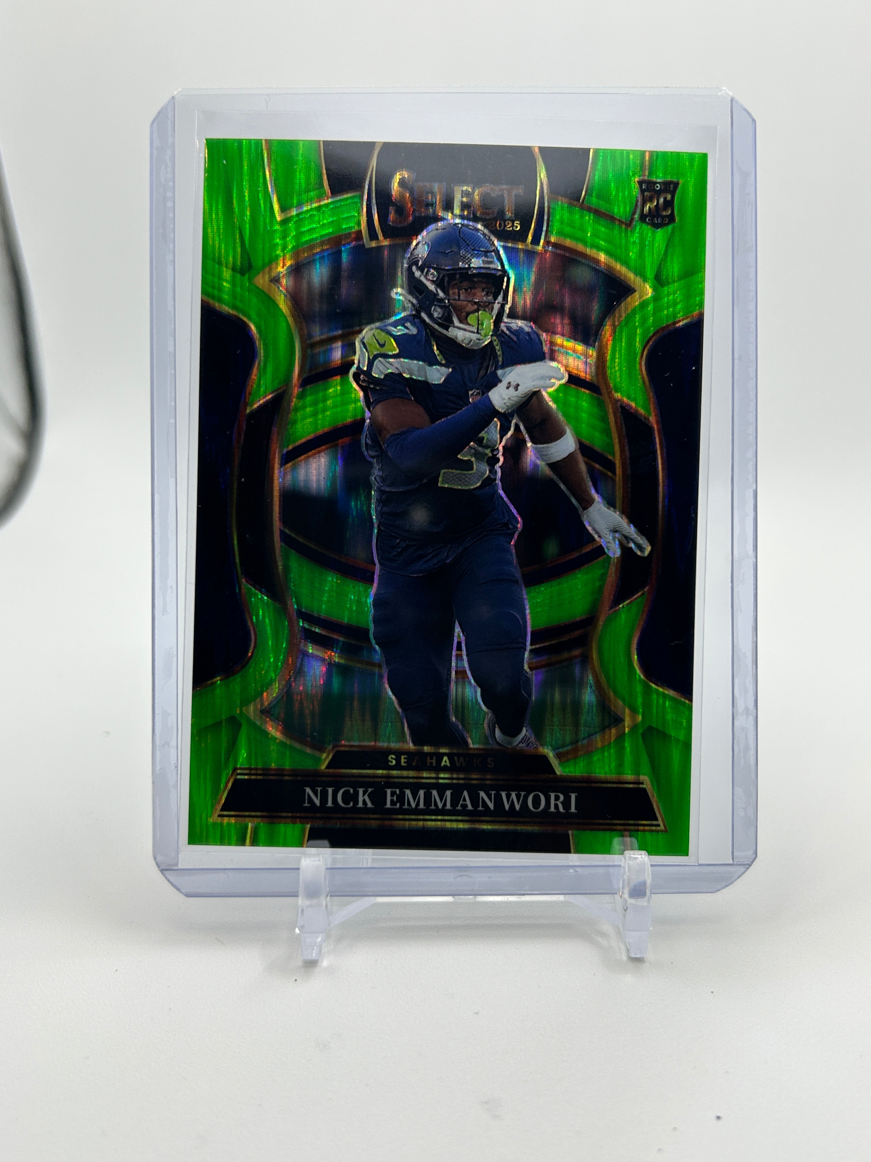 2025 Panini Select Nick Emmanwori Concourse Lime Green Prizm Rookie /699