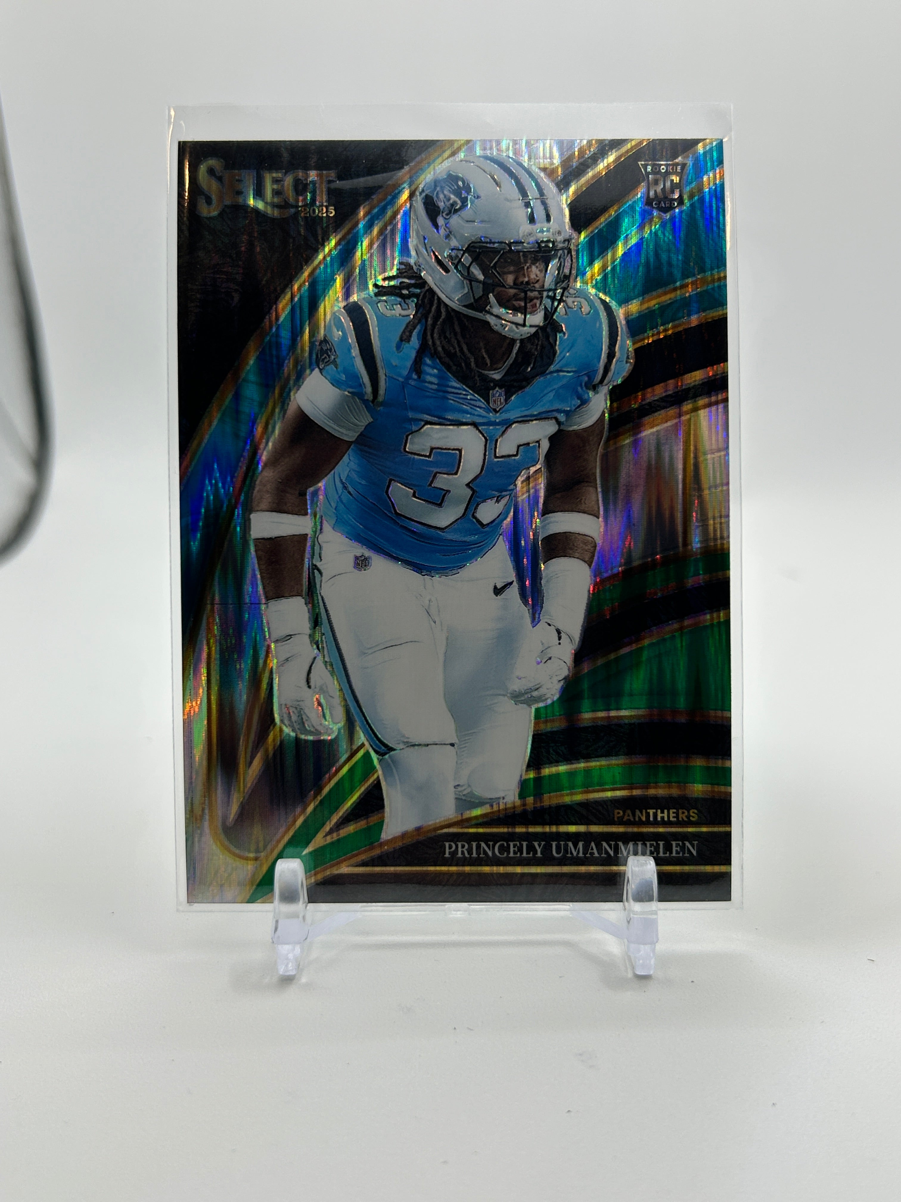 2025 Panini Select Princely Umanmielen Club Level Black & Green Shock Prizm SP