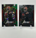 2025 Panini Select Shadeur Sanders Black & Green Shock Prizm Rookie + Base