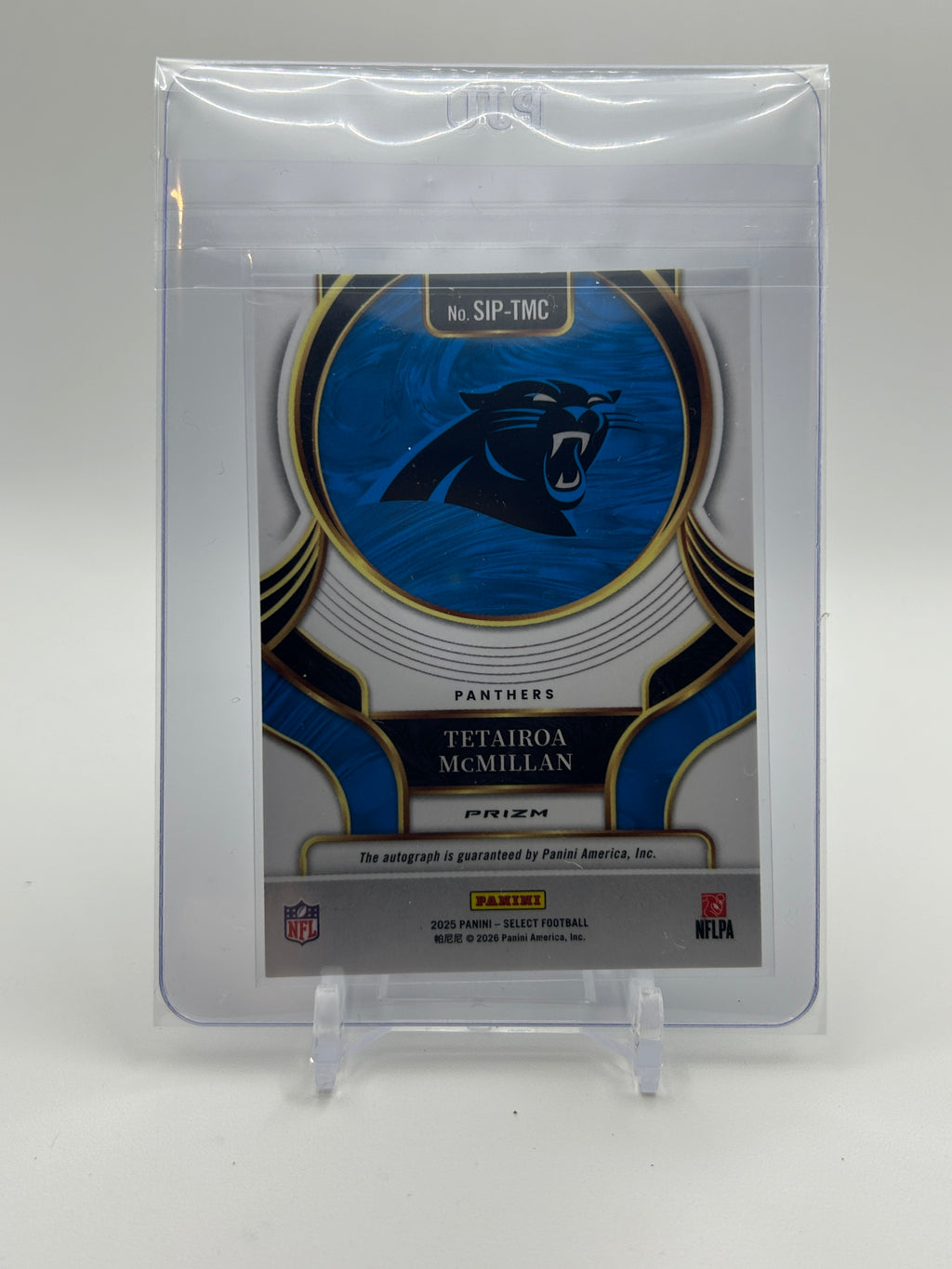 2025 Panini Select Tetairoa McMillan Silver Prizm Rookie Auto