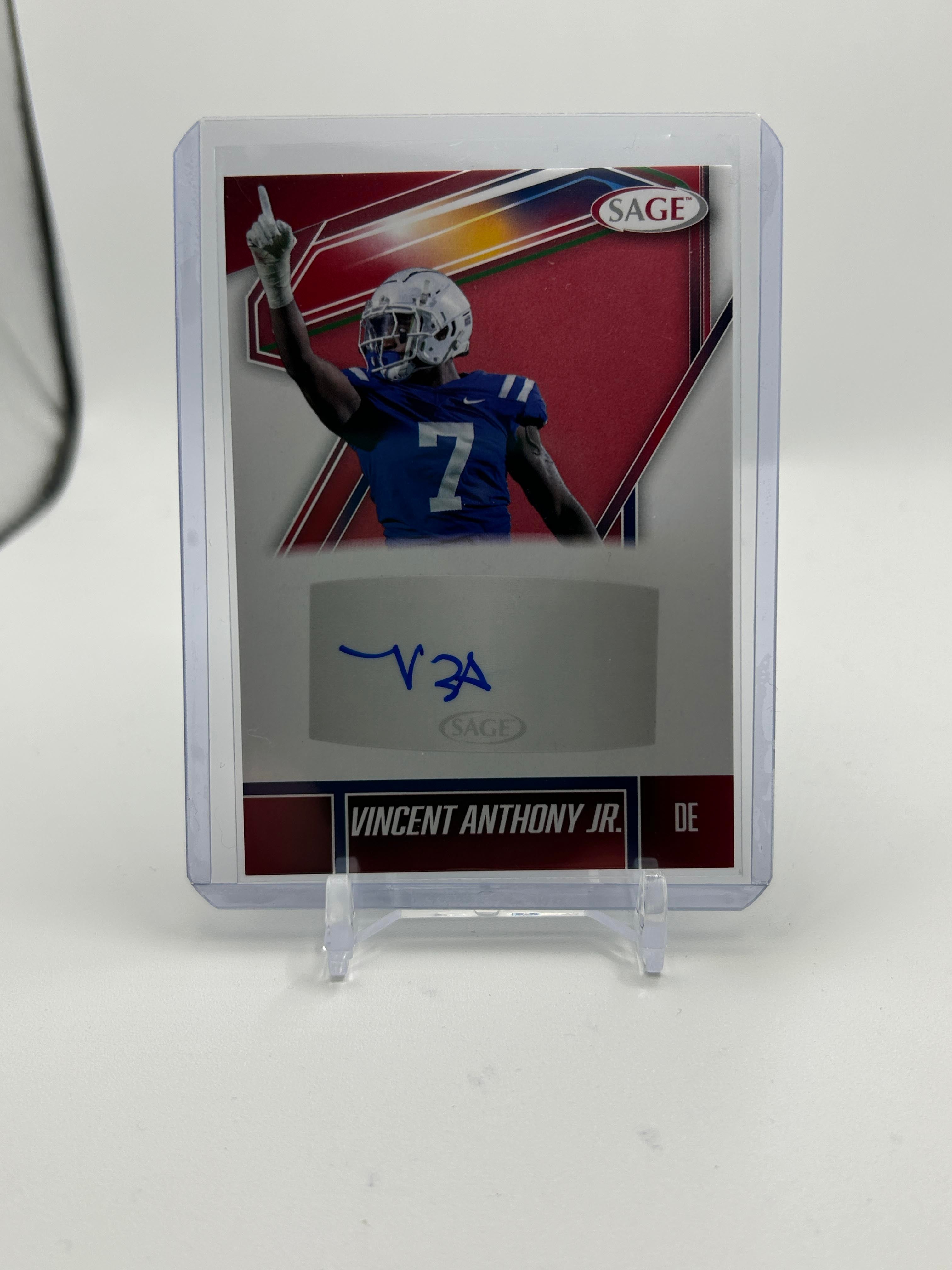 2025 Sage Vincent Anthony Jr. Rookie Auto