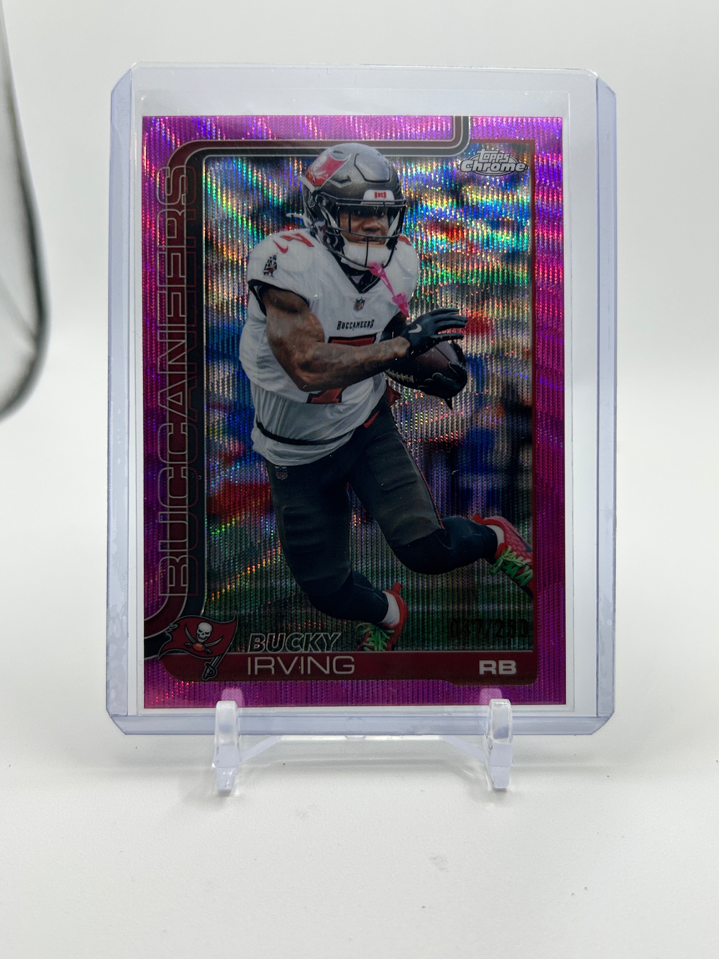 2025 Topps Chrome Bucky Irving Pink Refractor /250