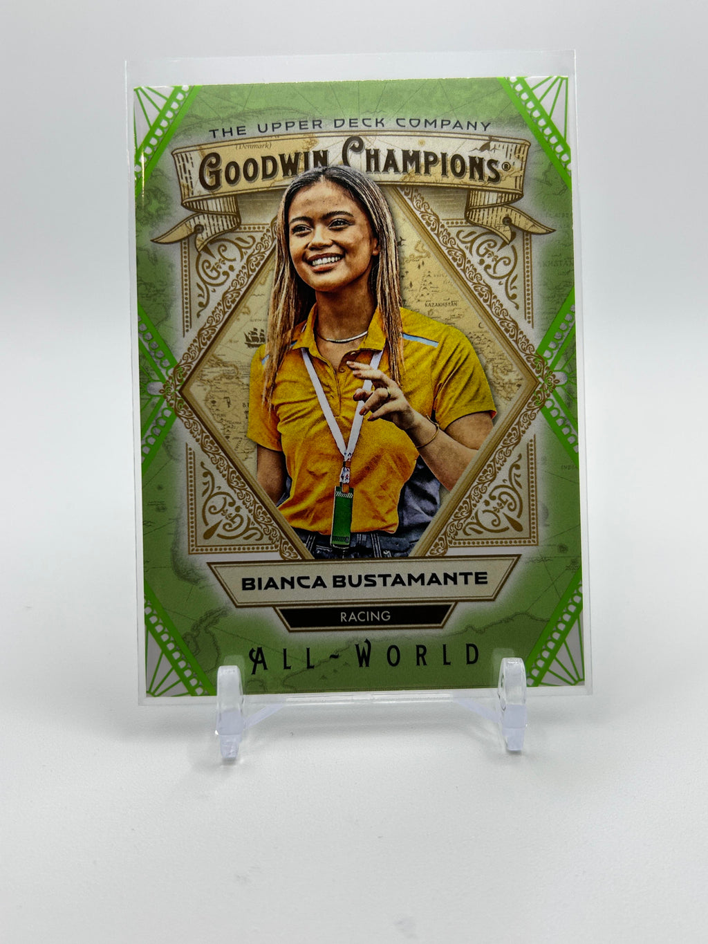 2025 Upper Deck Goodwin Champions Bianca Bustamante All-World Green /499