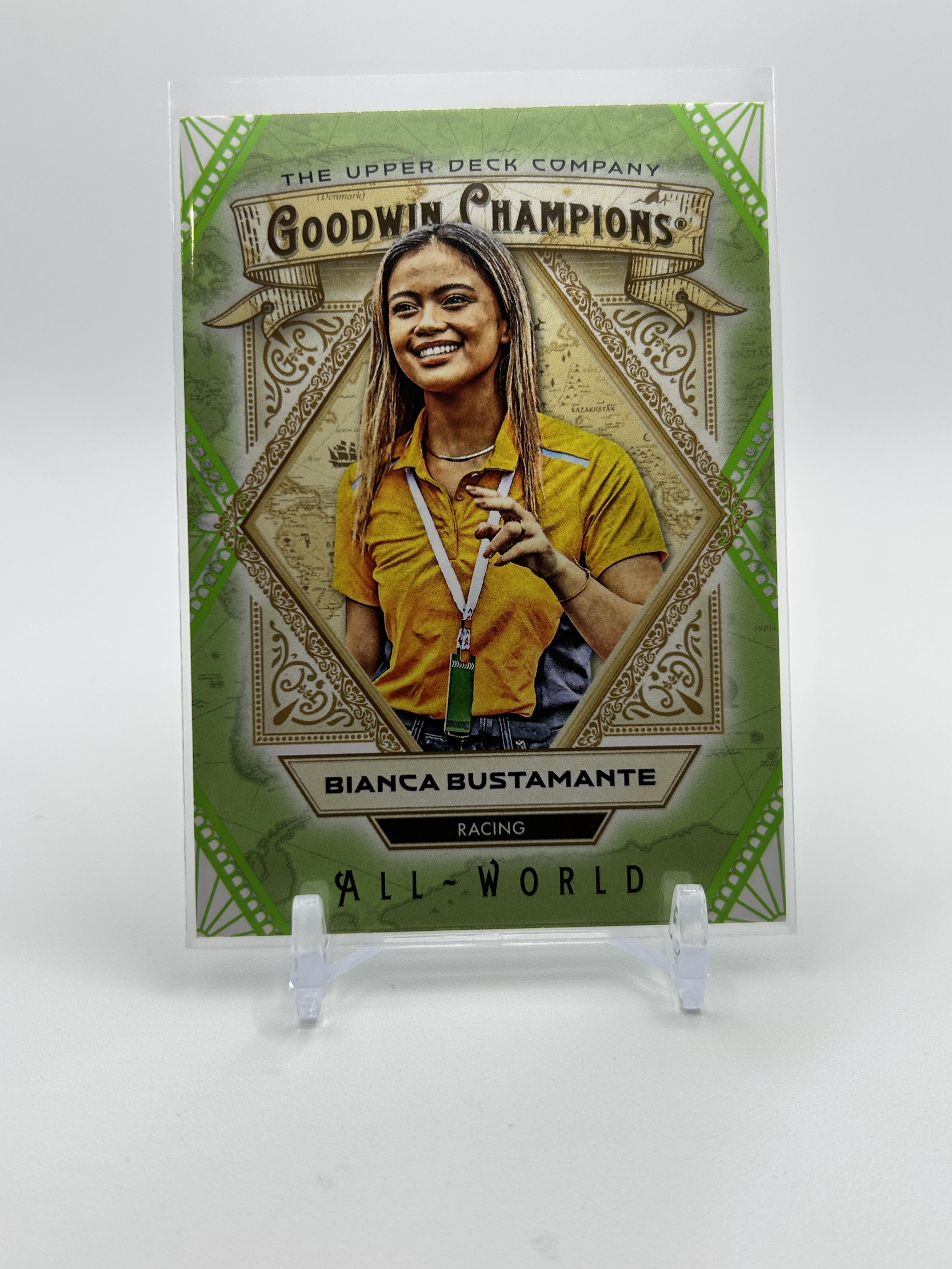 2025 Upper Deck Goodwin Champions Bianca Bustamante All-World Green /499