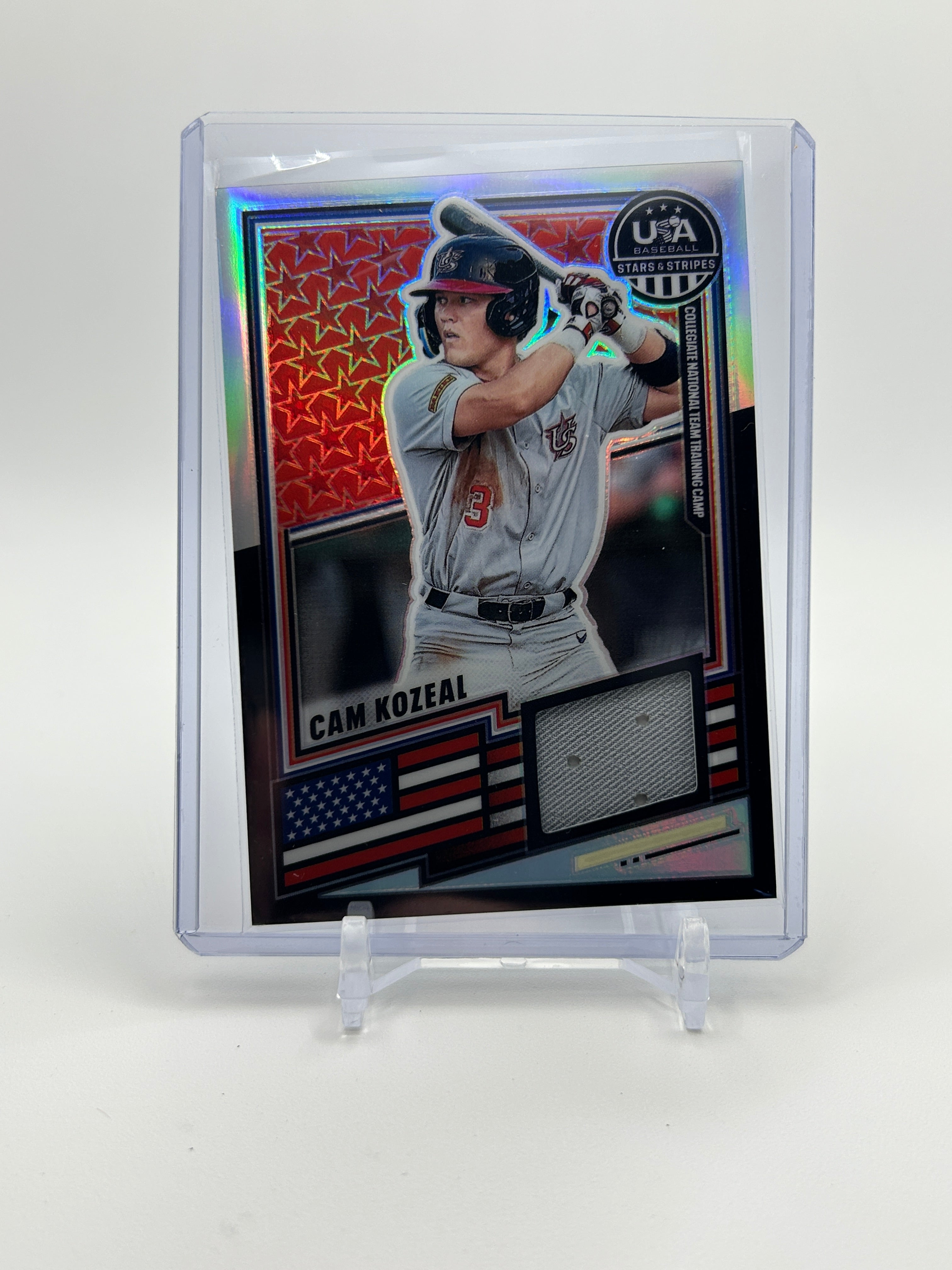 2026 Panini USA Stars & Stripes Cam Kozeal Silver Prizm Patch