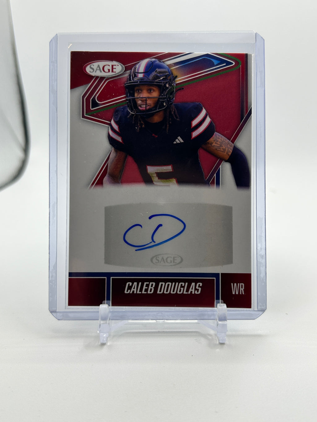 2026 Sage Caleb Douglas Red Rookie Auto