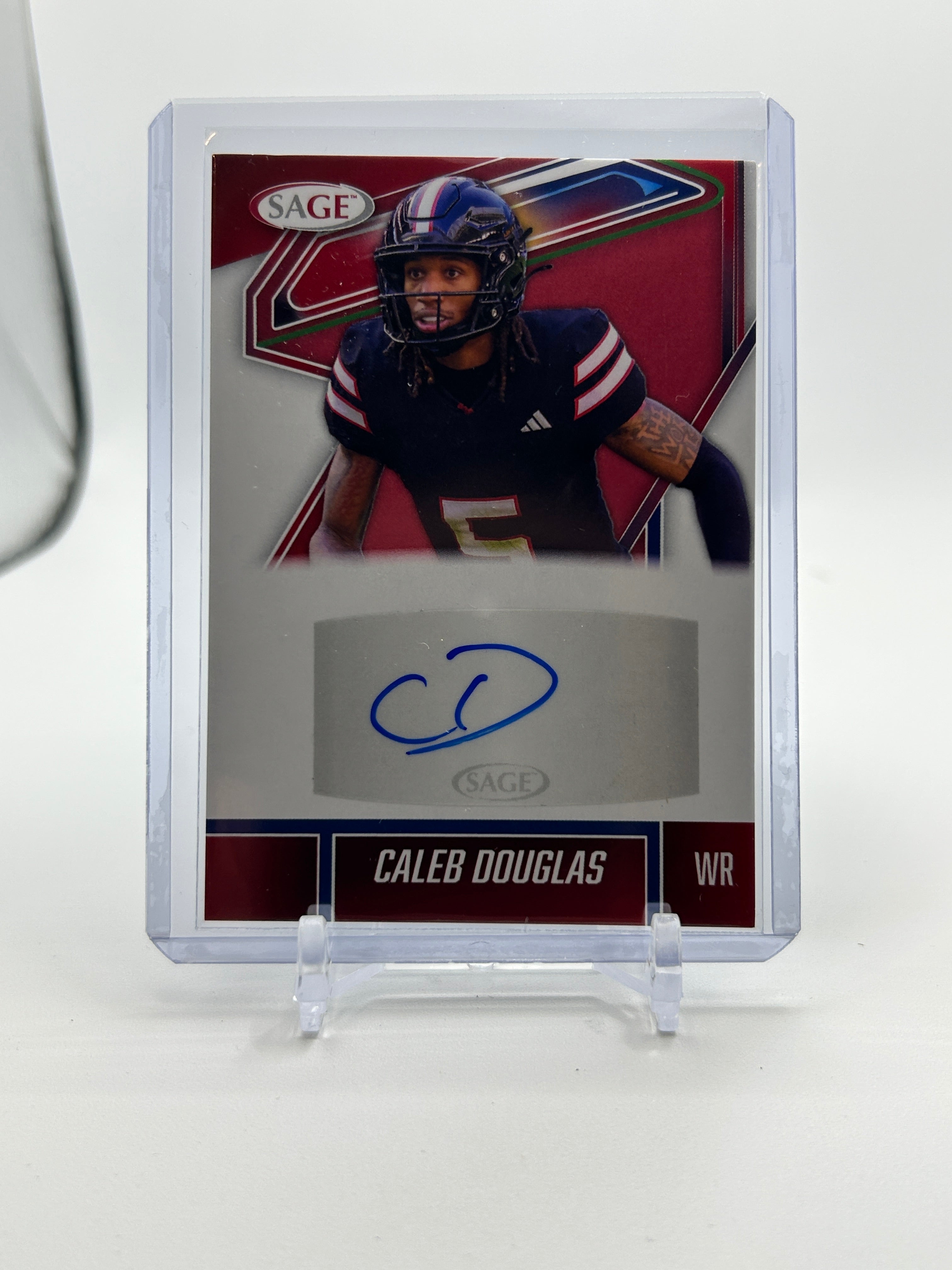 2026 Sage Caleb Douglas Red Rookie Auto