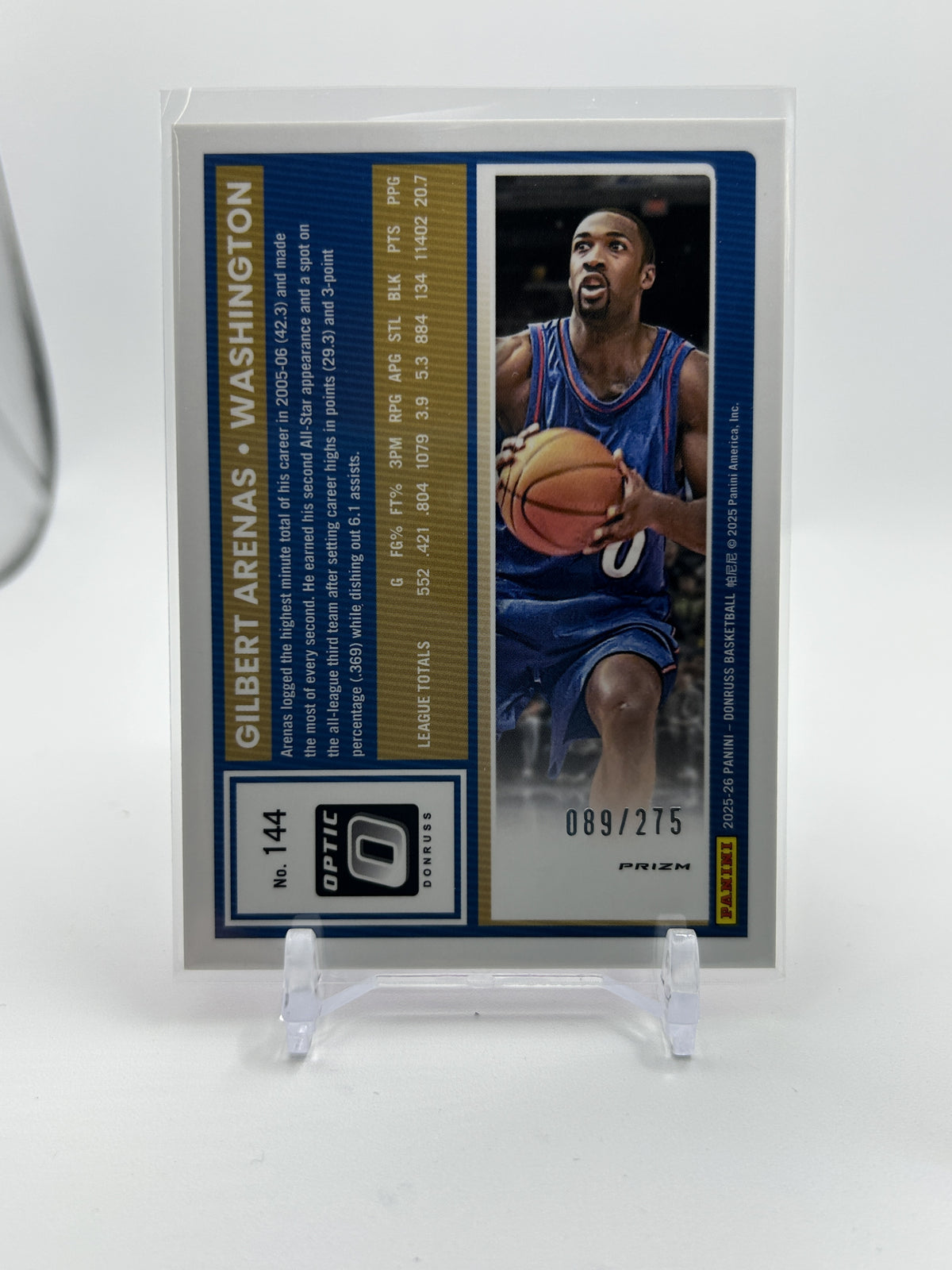 2025-26 Donruss Optic Gilbert Arenas Pink Prizm /275 #144