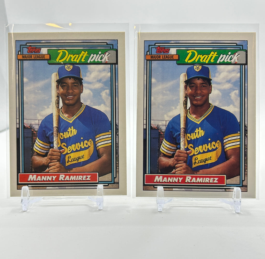 1992 Topps Manny Ramirez Rookie Prospect #156 Set (x2)