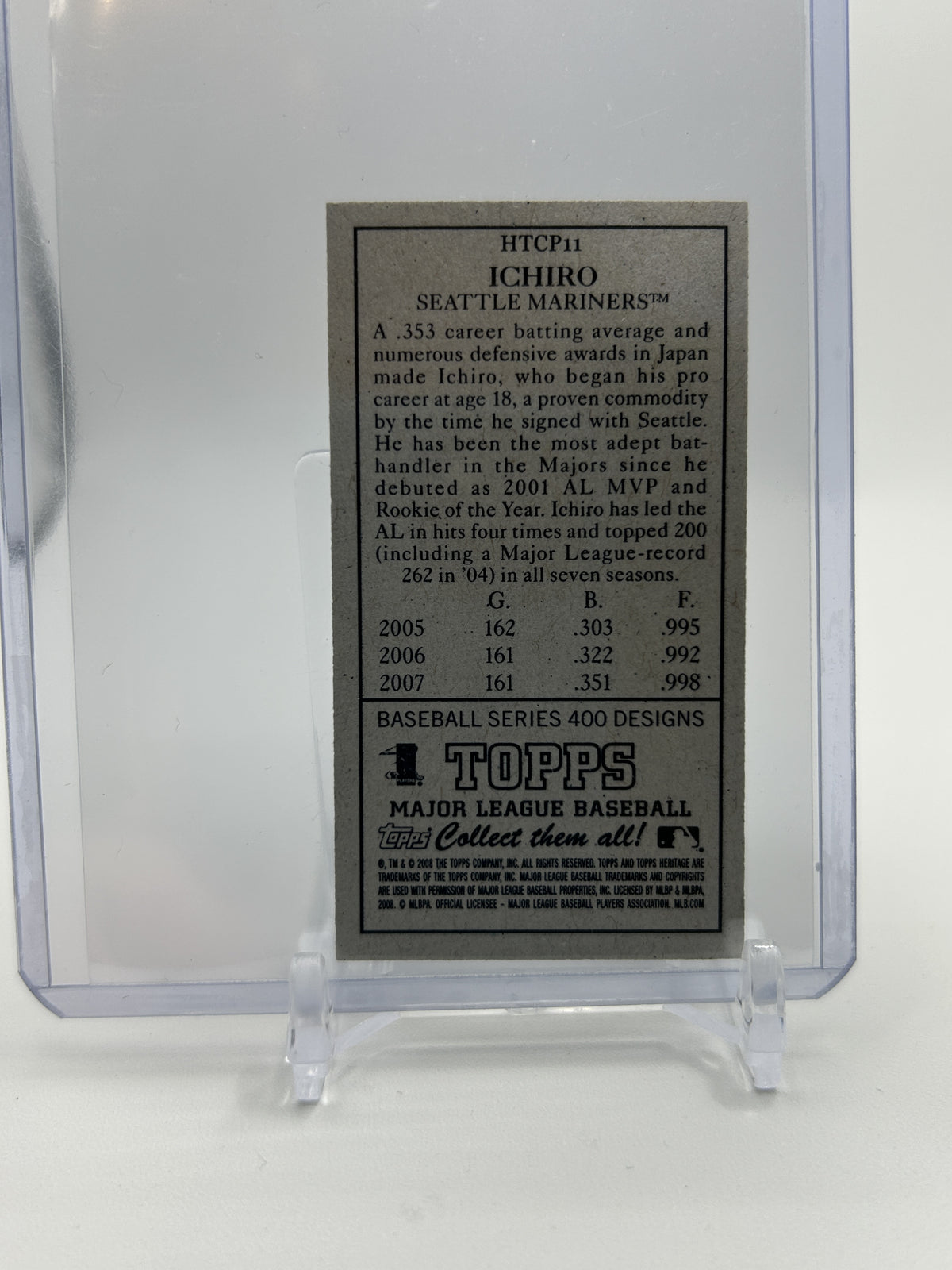 2008 Topps Heritage Ichiro Suzuki Mini #HTCP11