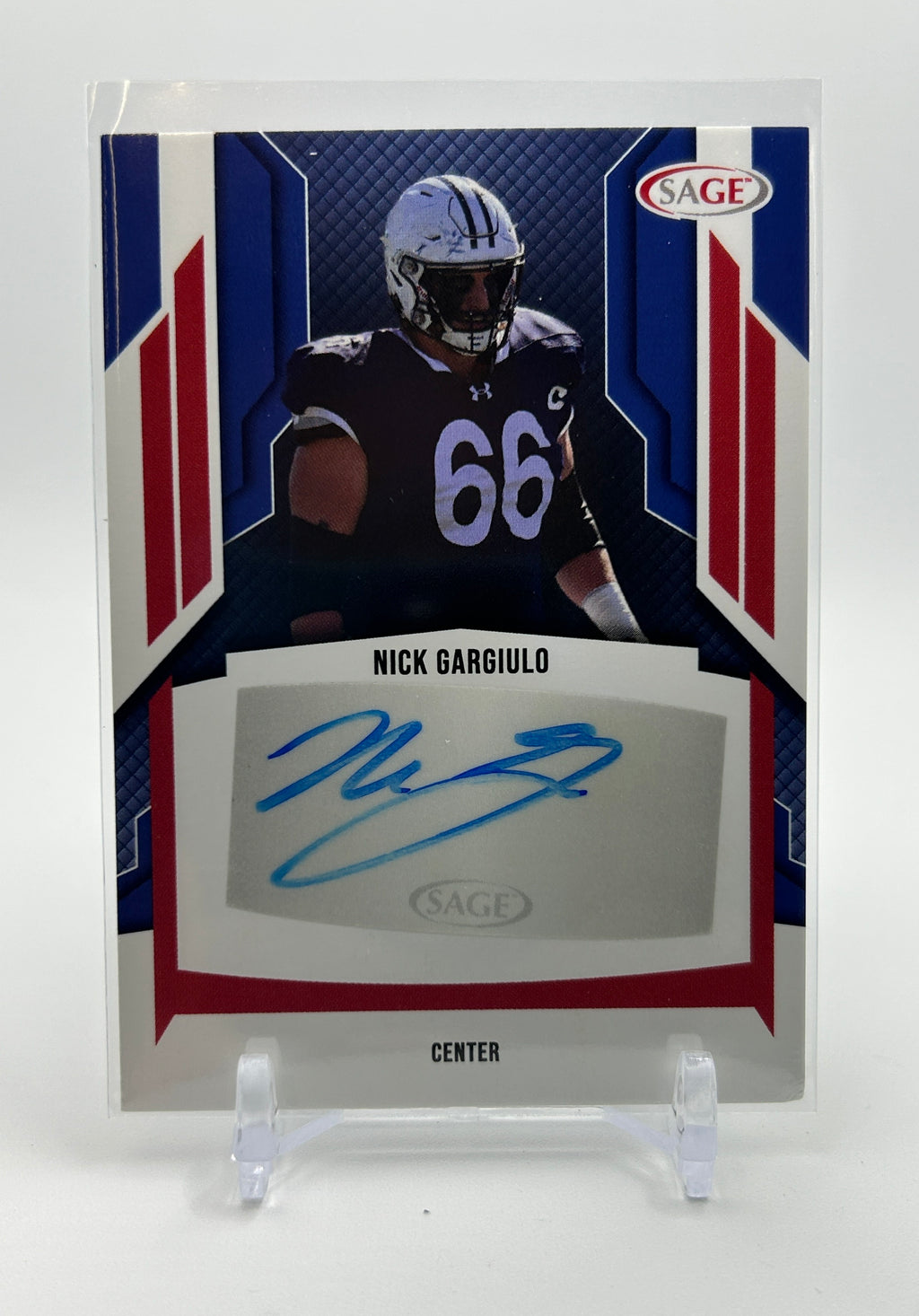 2024 Sage Nick Gargiulo Blue Rookie Auto #A-NG