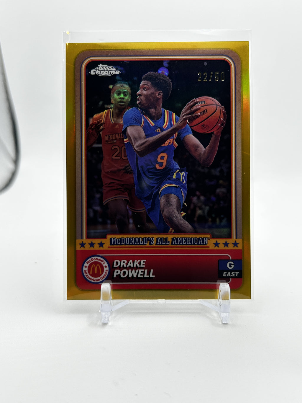 2024-25 Topps McDonald's Chrome Drake Powell Gold Refractor /50
