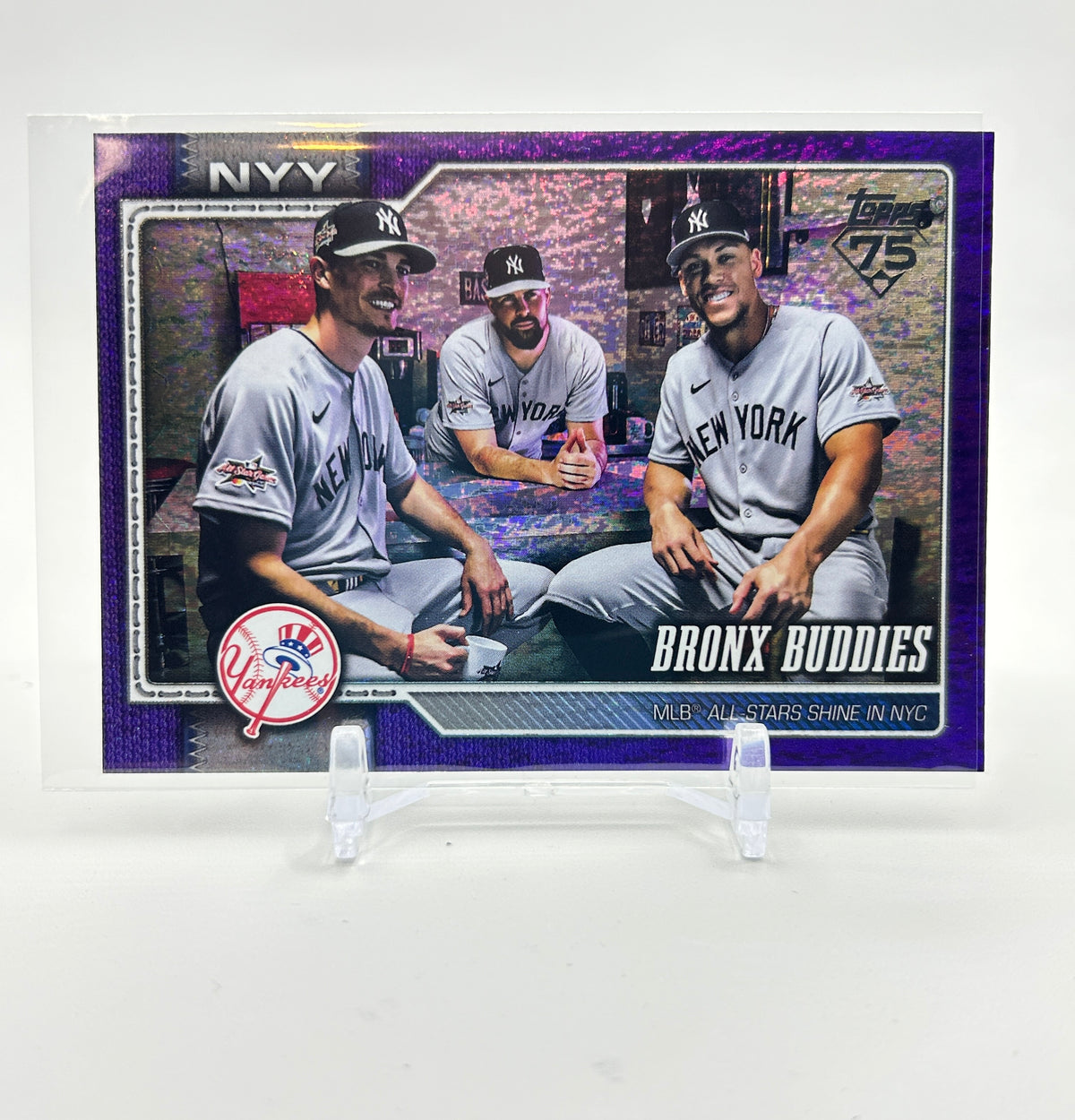 2026 Topps Series One Bronx Buddies Purple Shimmer /250 #302