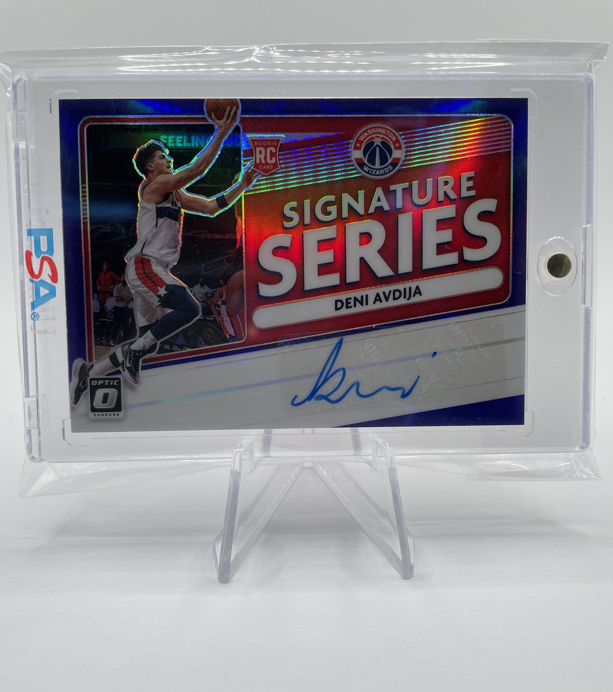 2020-21 Donruss Optic Deni Avdija Signature Series Purple Prizm Rookie Auto