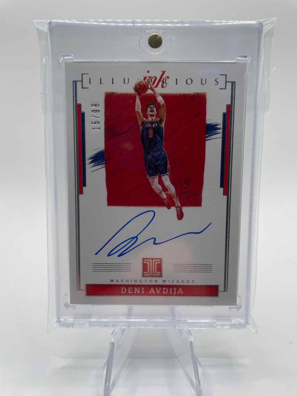 2020-21 Panini Impeccable Deni Avdija Illustrious Ink On-Card Rookie Auto /88