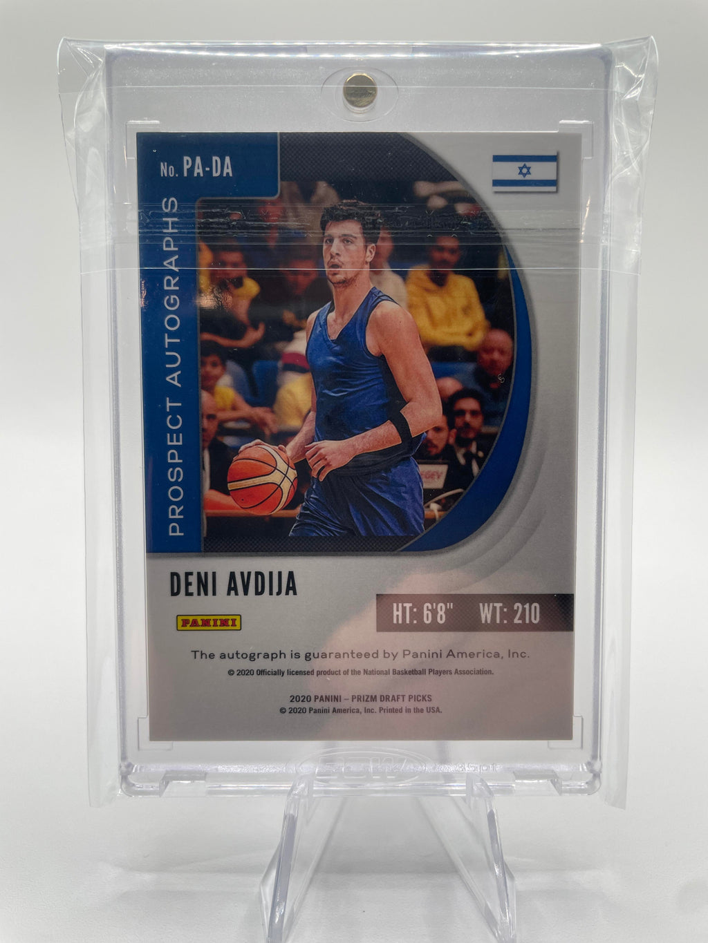 2020-21 Panini Prizm Draft Picks Deni Avdija Prospect Rookie Auto #PA-DA
