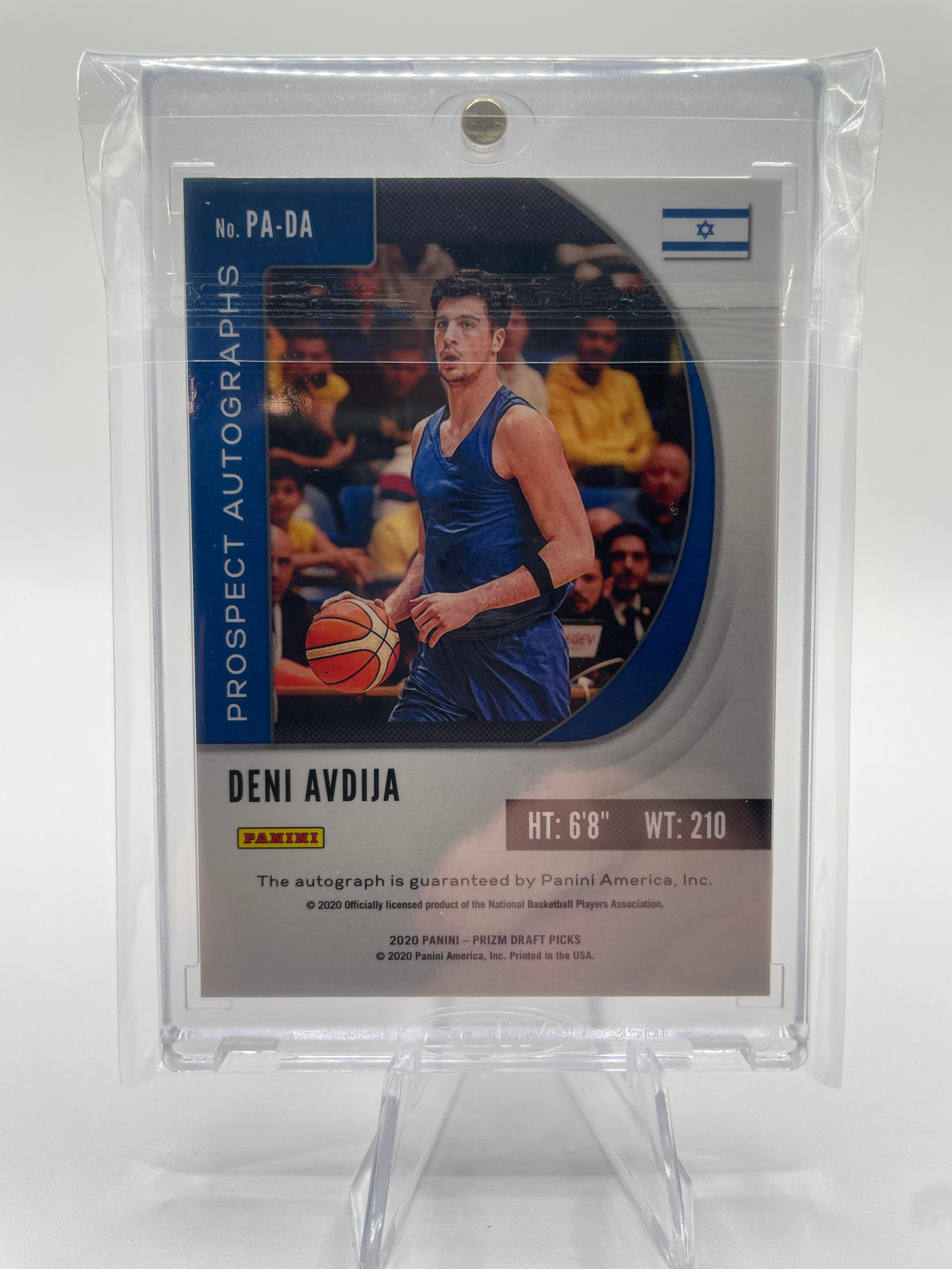2020-21 Panini Prizm Draft Picks Deni Avdija Prospect Rookie Auto #PA-DA