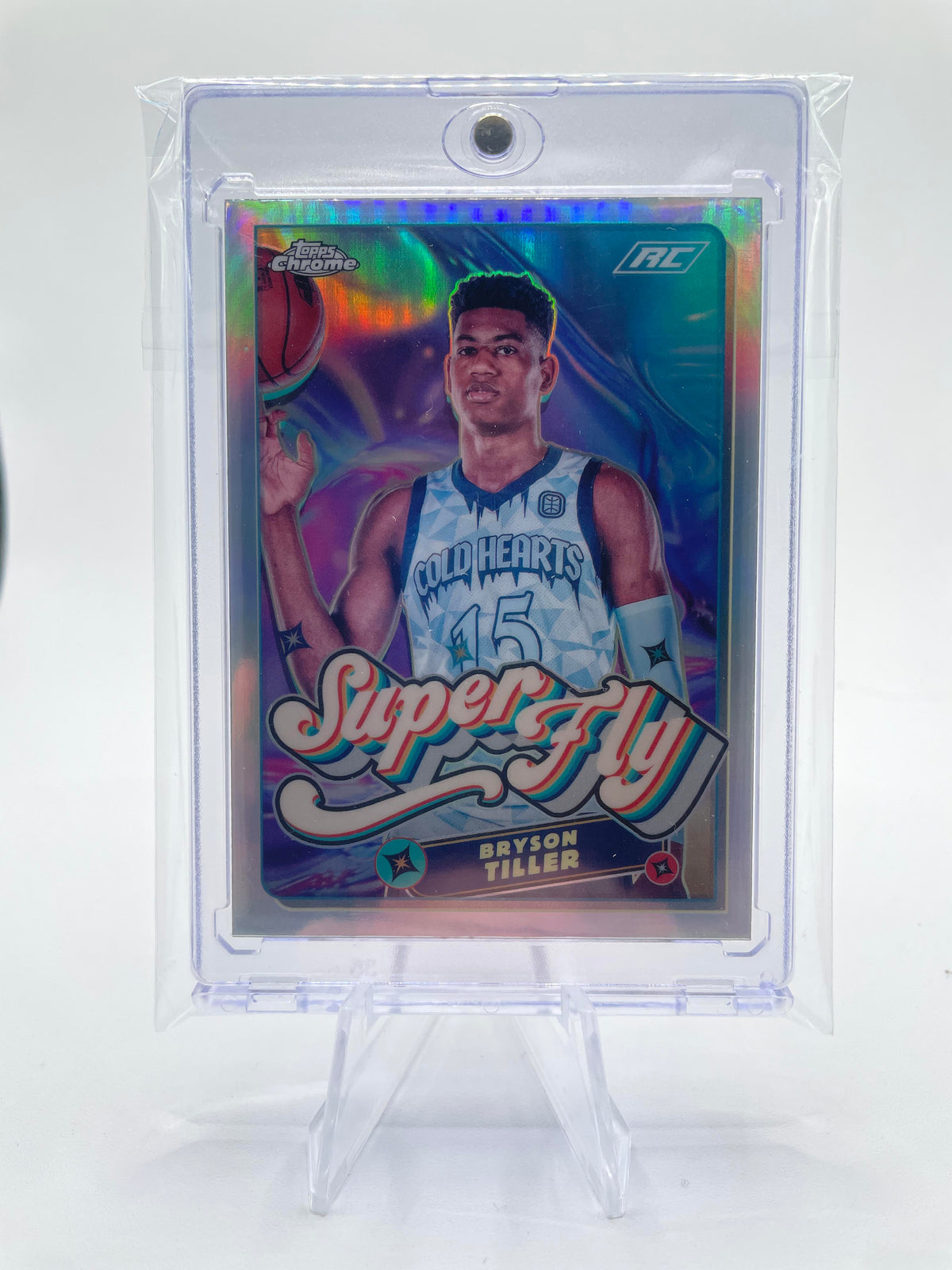 2022-23 Topps OTE Chrome Bryson Tiller Super Fly Refractor Rookie SP #SF-6