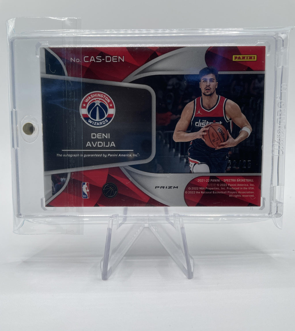 2020-21 Panini Spectra Deni Avdija Catalysts Meta Prizm Rookie Auto /25