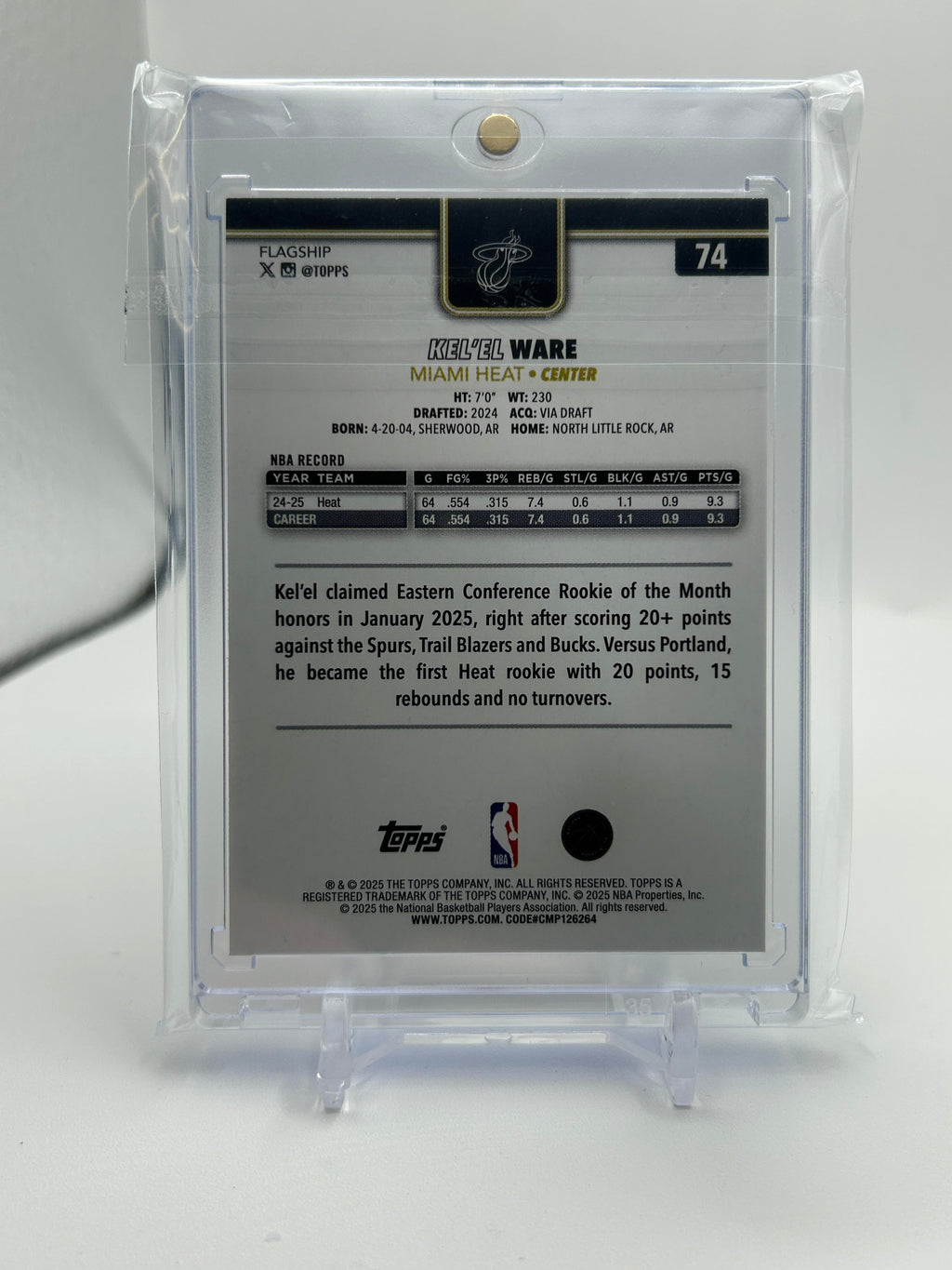 2025-26 Topps Kel'El Ware Blackout SP /99 #74