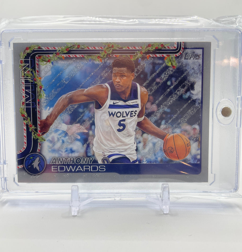 2025-26 Topps Holiday Anthony Edwards Glitter #H84