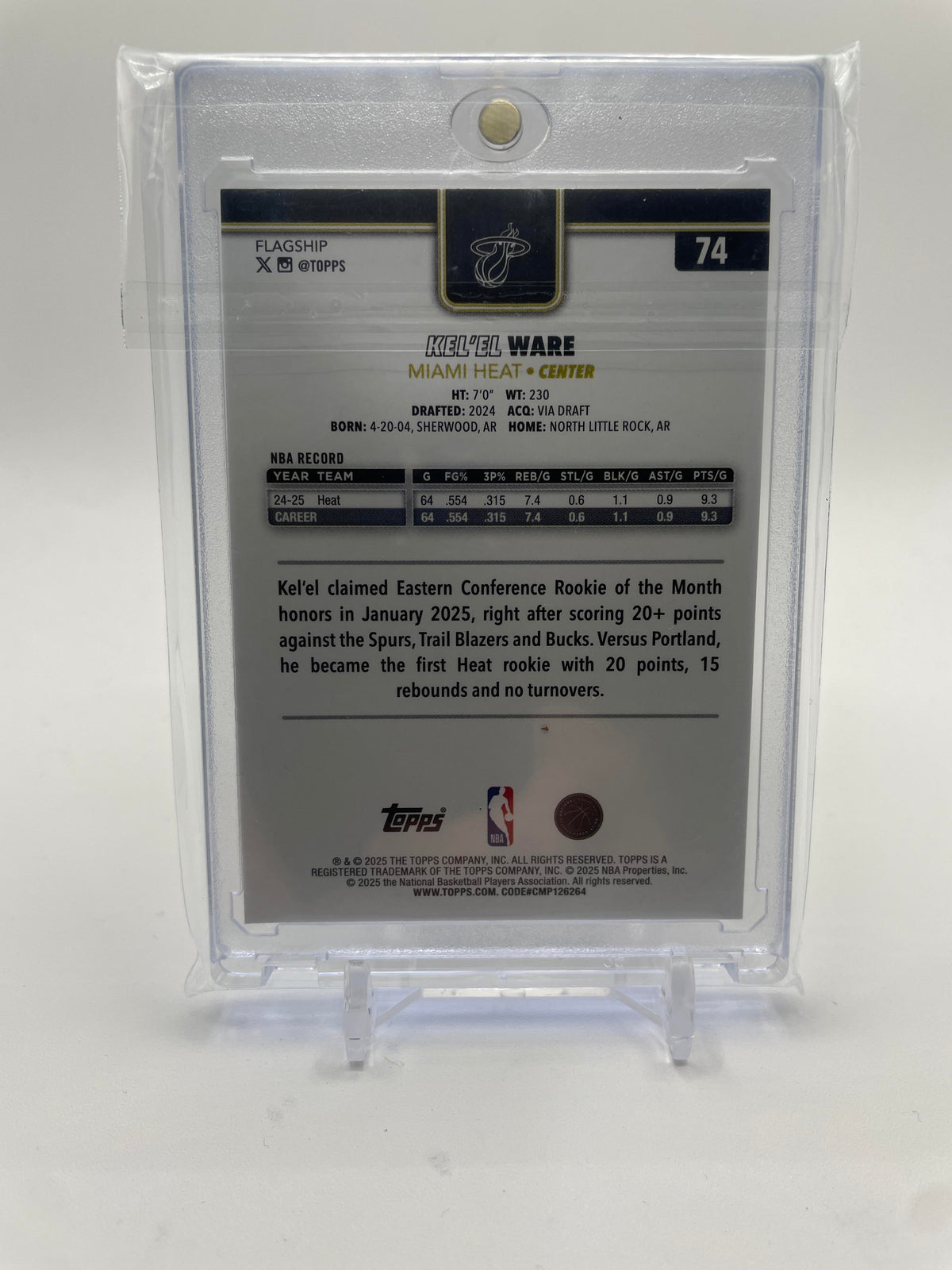 2025-26 Topps Kel'El Ware Blackout SP /99 #74