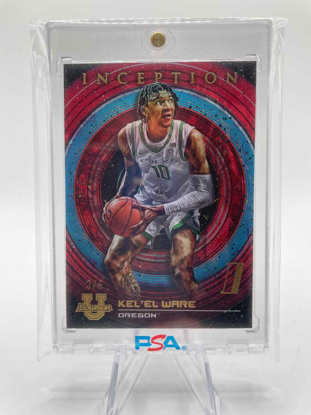 2022-23 Bowman U Inception Kel'El Ware Red Foil Rookie /5