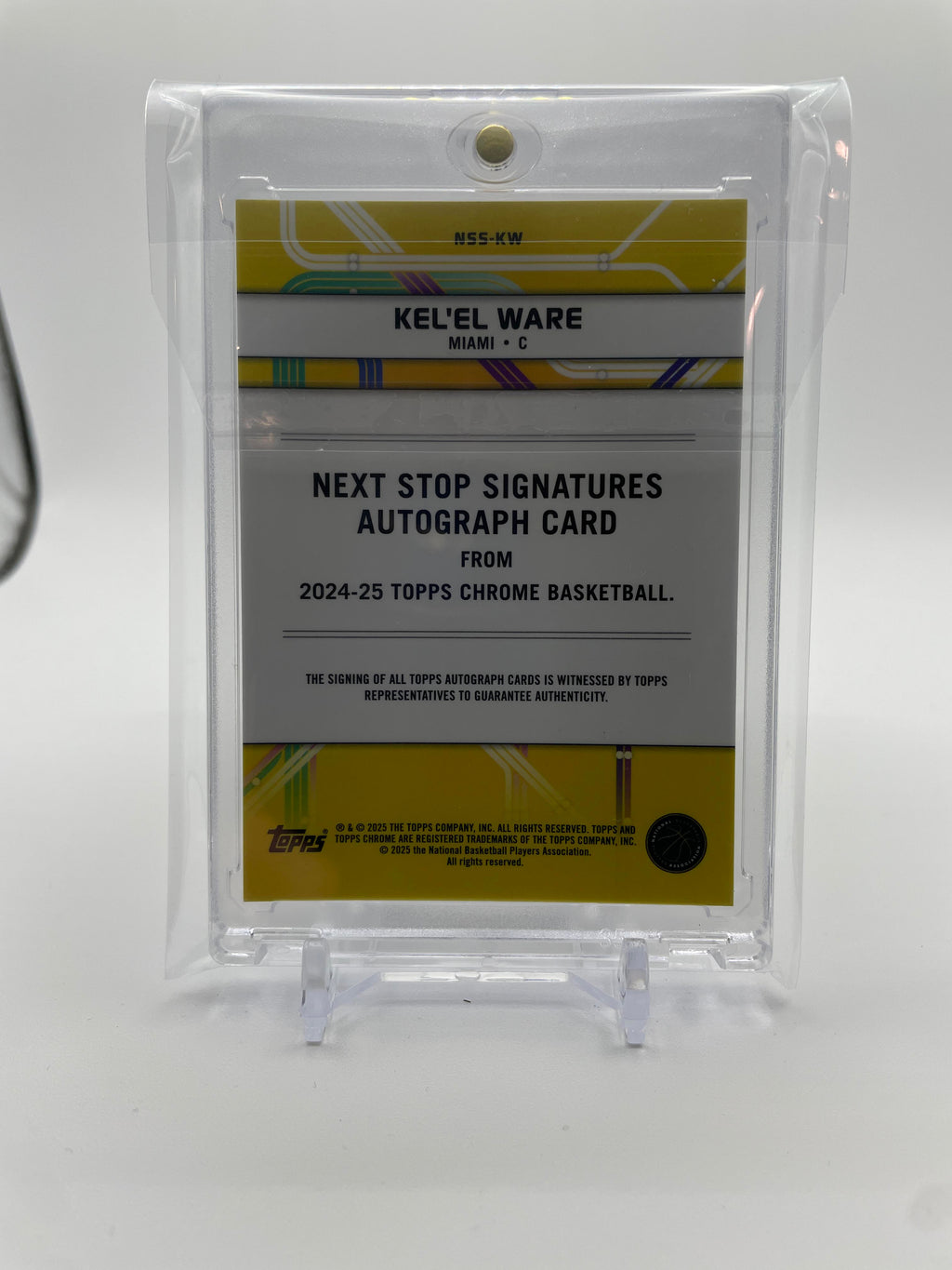 2024-25 Topps Chrome Kel'El Ware Next Stop Purple Refractor Rookie Auto #NSS-KW