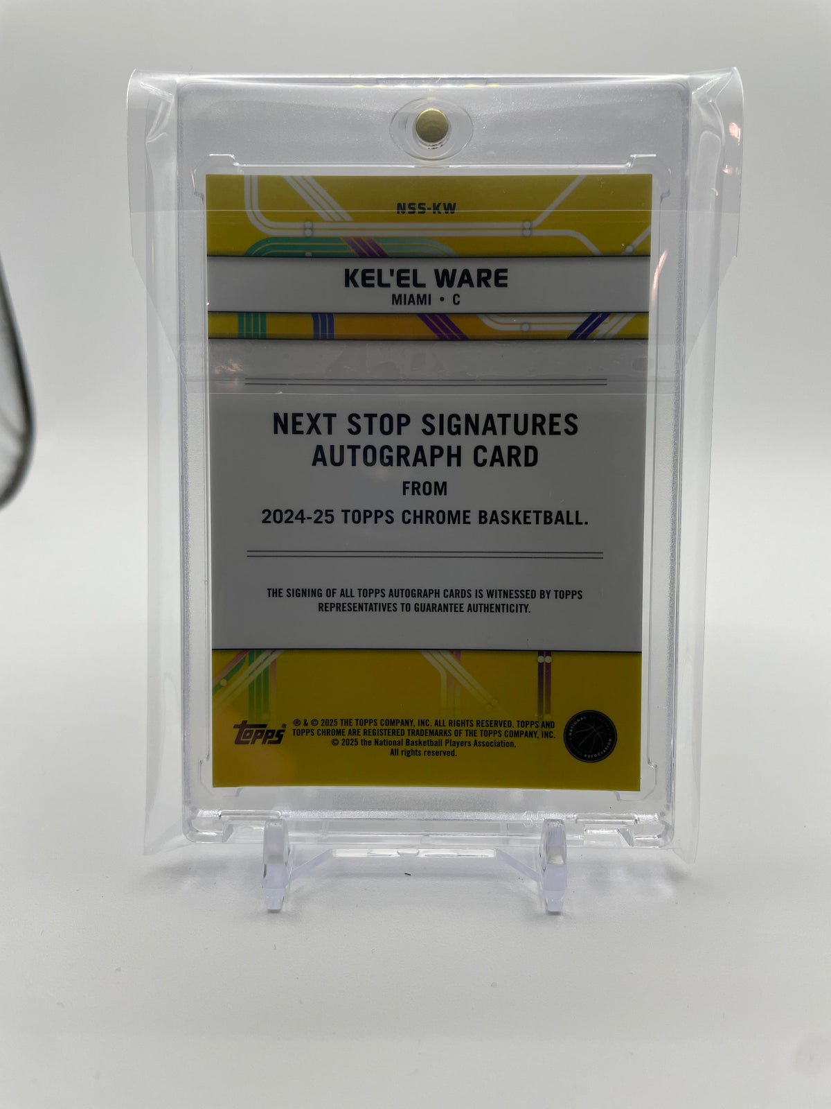 2024-25 Topps Chrome Kel'El Ware Next Stop Purple Refractor Rookie Auto #NSS-KW
