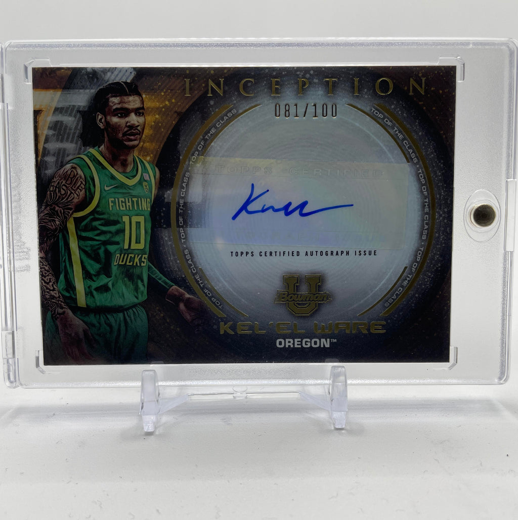 2022-23 Bowman University Inception Kel'El Ware Top Of Class Rookie Auto /100