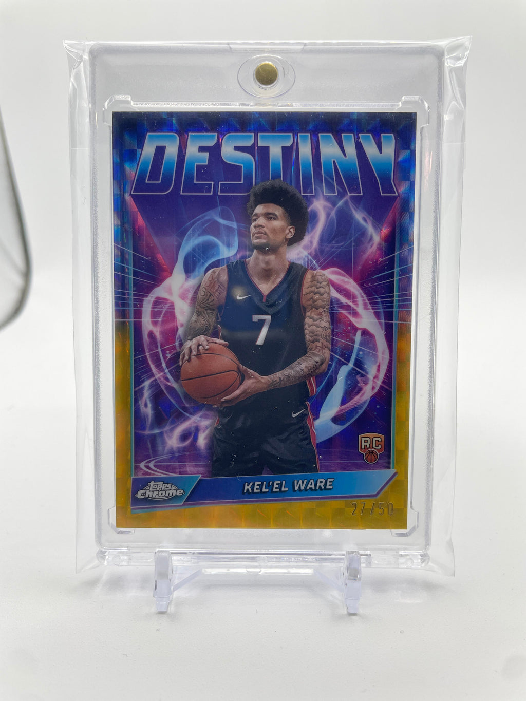 2024-25 Topps Chrome Kel'El Ware Destiny Gold Refractor Rookie /50 #D-11