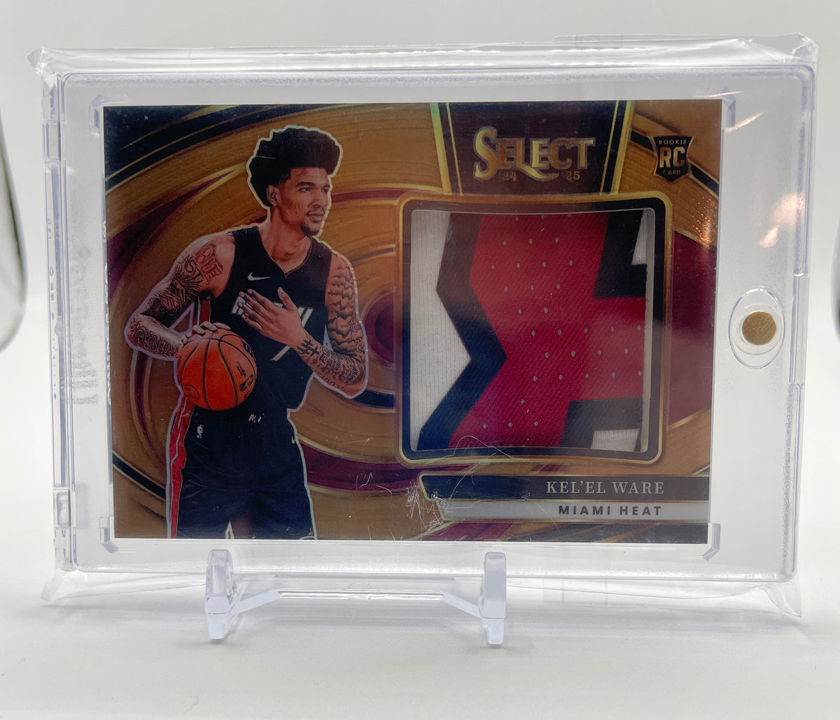 2024-25 Panini Select Kel'el Ware Jumbo Rookie Swatches Copper Prizm /49
